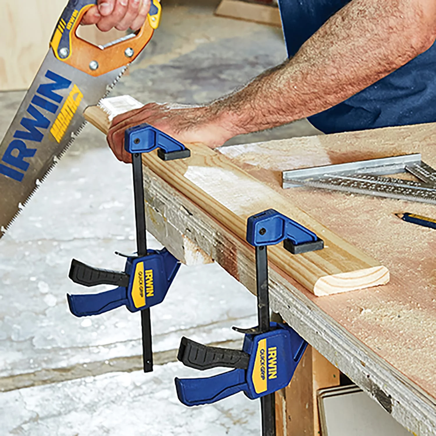 Irwin QUICK-GRIP 6-Piece 1-Handed Mini Bar Clamp Set, 1964749 - Image 3