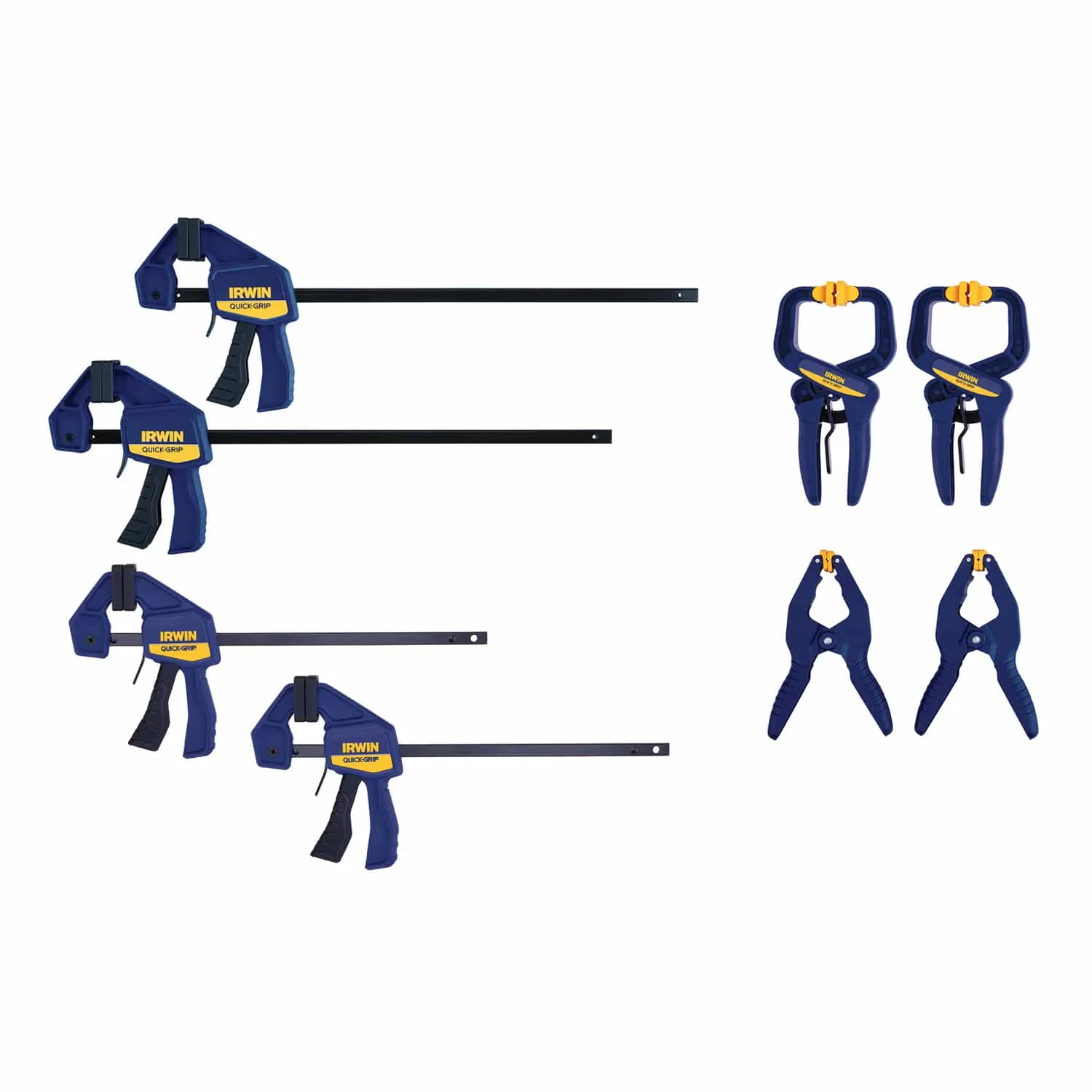 Irwin QUICK-GRIP 8-Piece Clamp Set for Woodworking, IRHT83220