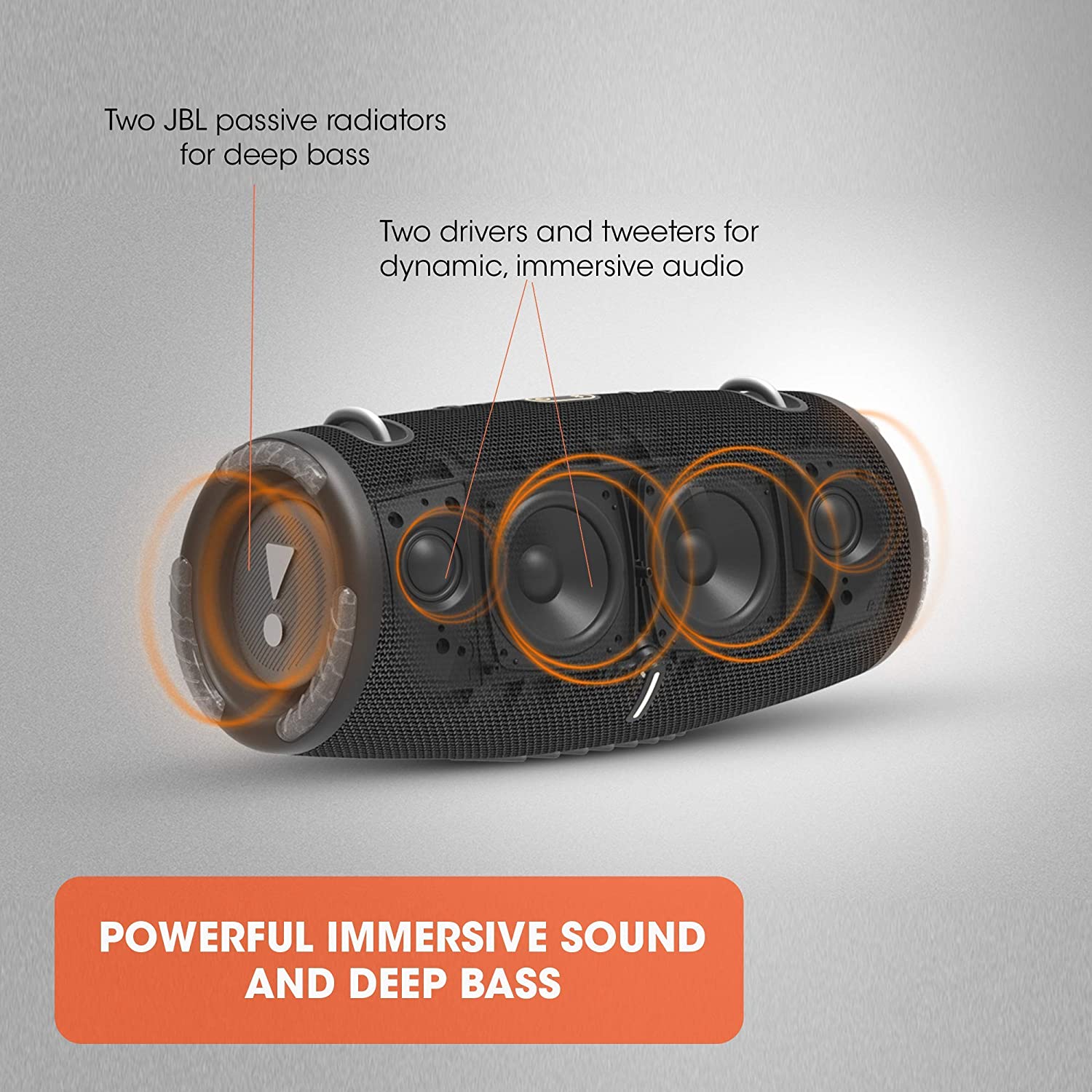 JBL Xtreme 3 Portable Wireless Waterproof Speaker Black - Certified Refurbished - Image 4