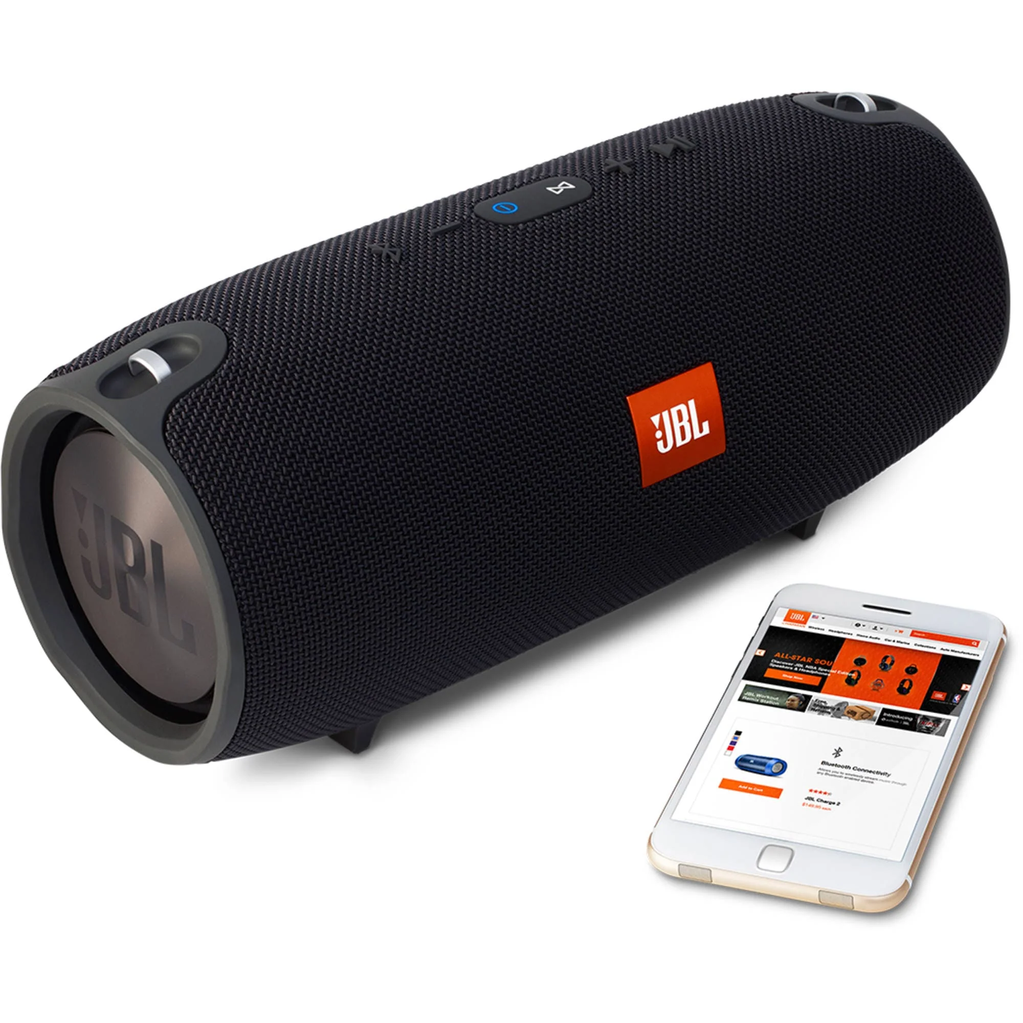 JBL Xtreme Portable Bluetooth Speaker Black - Certified Refurbished - Image 8
