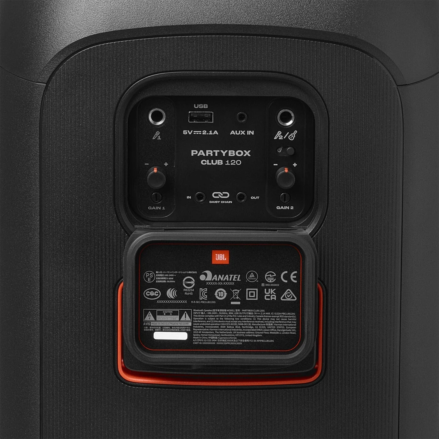 JBL PartyBox Club 120 Wireless Bluetooth Speaker, Light Show, Water-Resistant, Portable, 160 Watts, Black - Certified Refurbished - Image 9