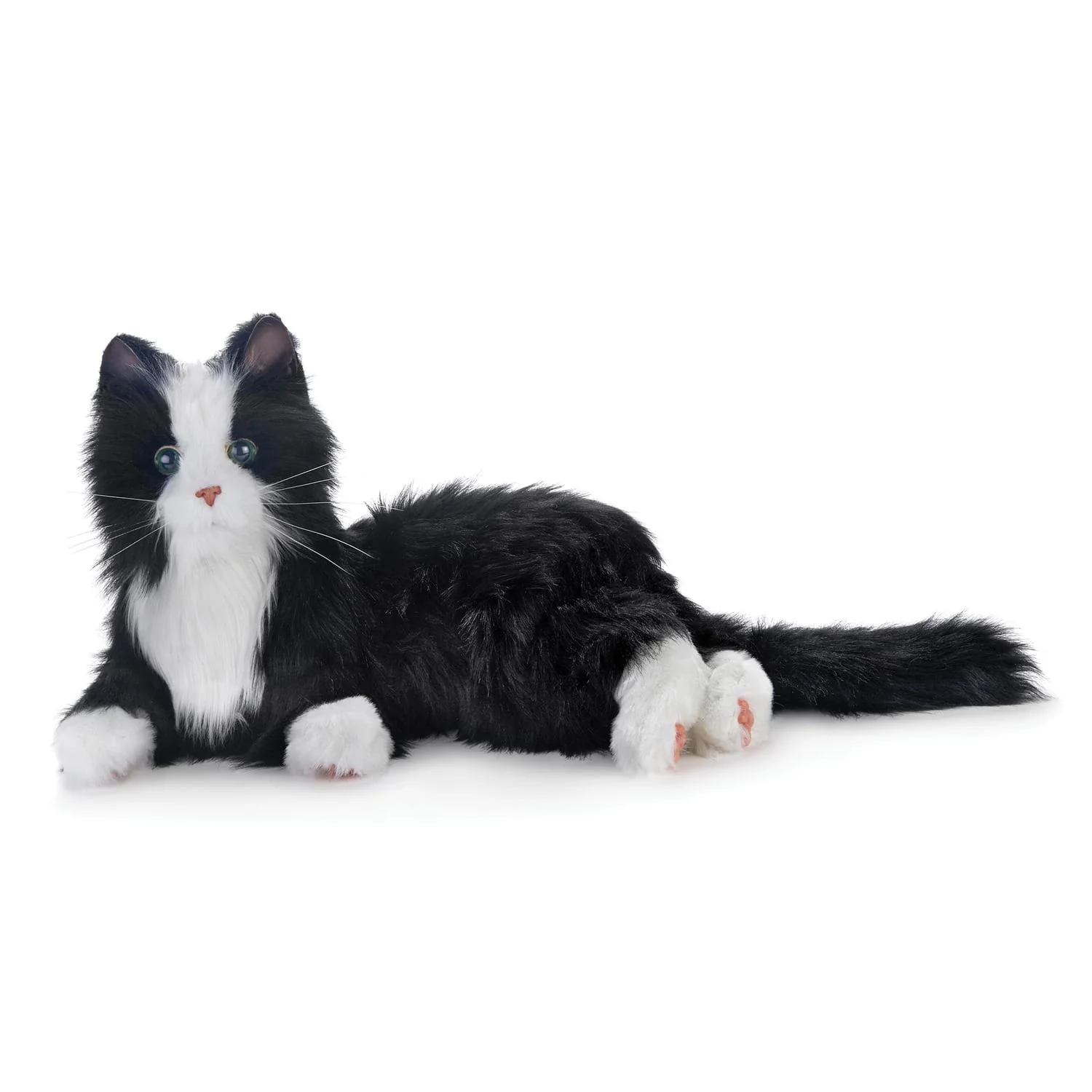 Joy For All Companion Pet Cat, Black and White Tuxedo