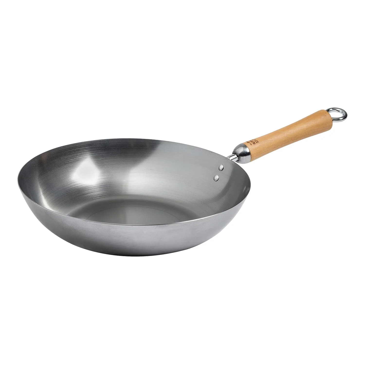Joyce Chen 12-In. Classic Series Carbon Steel Stir Fry Pan with Birch Handle - Image 5