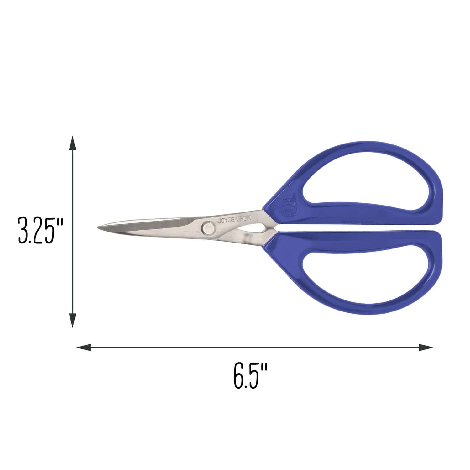 Joyce Chen 6.3-In. Original Unlimited Kitchen Scissors with Ergonomic Blue Handles, Ambidextrous, 2 Pack - Image 3
