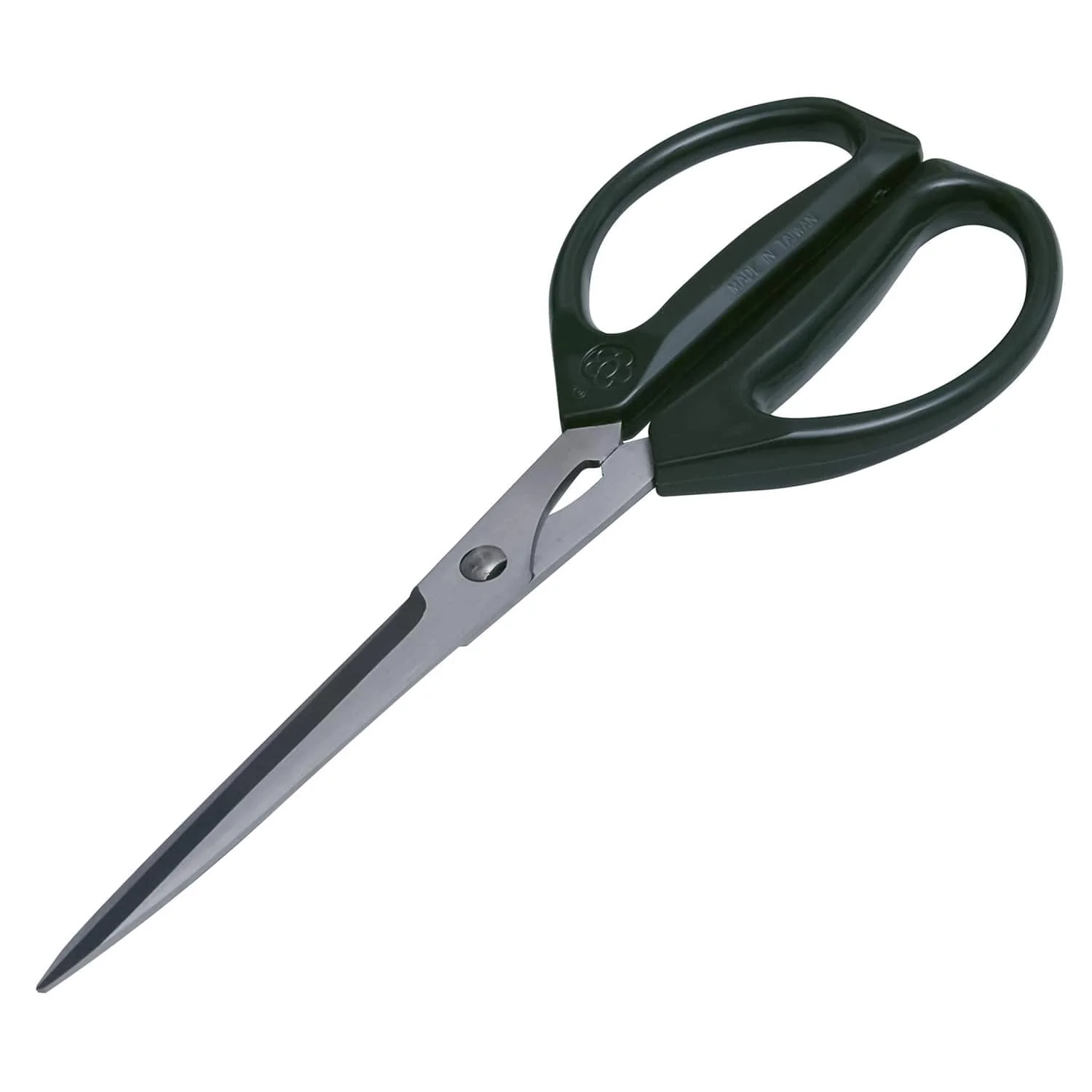 Joyce Chen 8-In. Deluxe Unlimited Kitchen Scissors with Ergonomic Dark Olive Handles, Ambidextrous