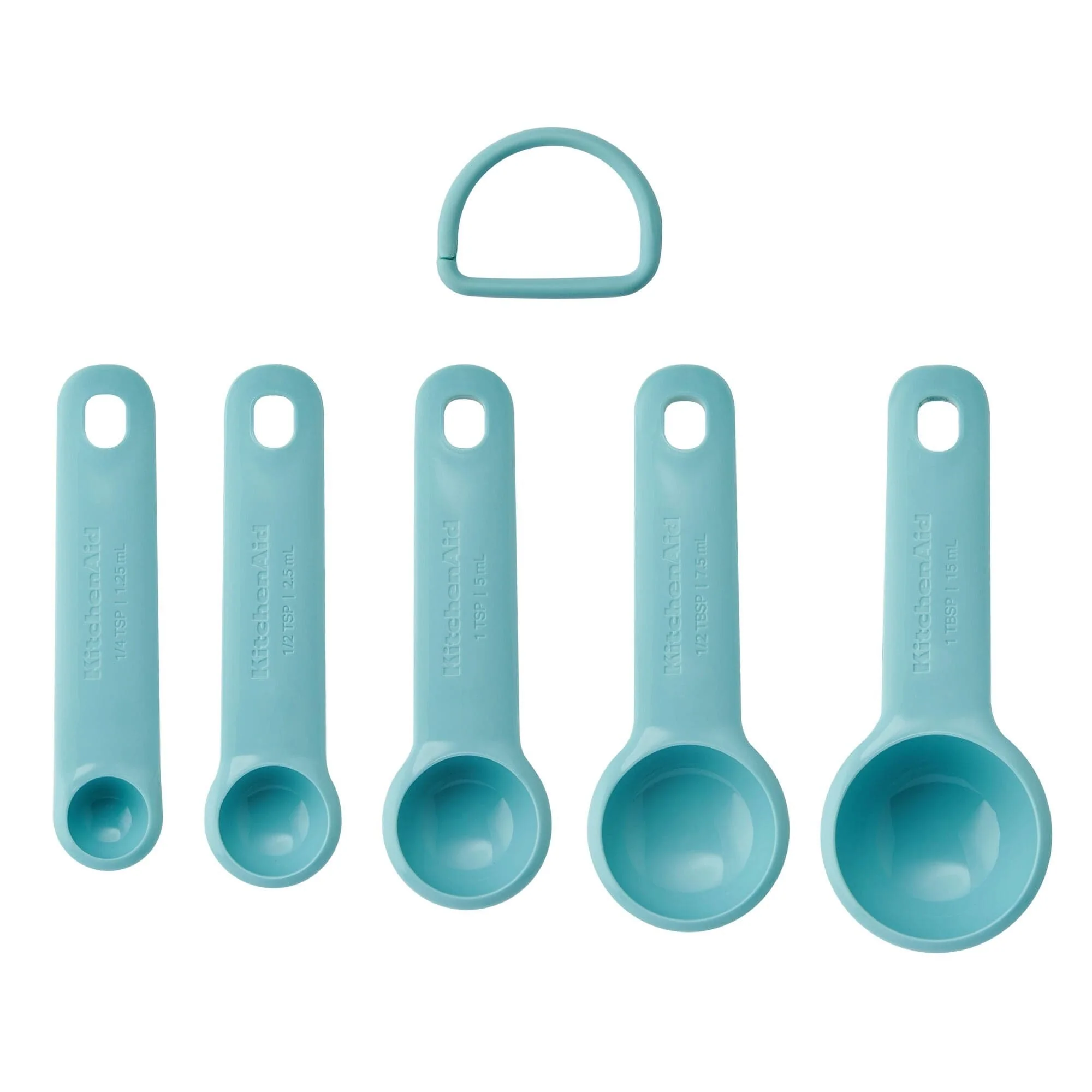 KitchenAid Universal Measuring Spoons, Set of 5, Aqua Sky - Image 4