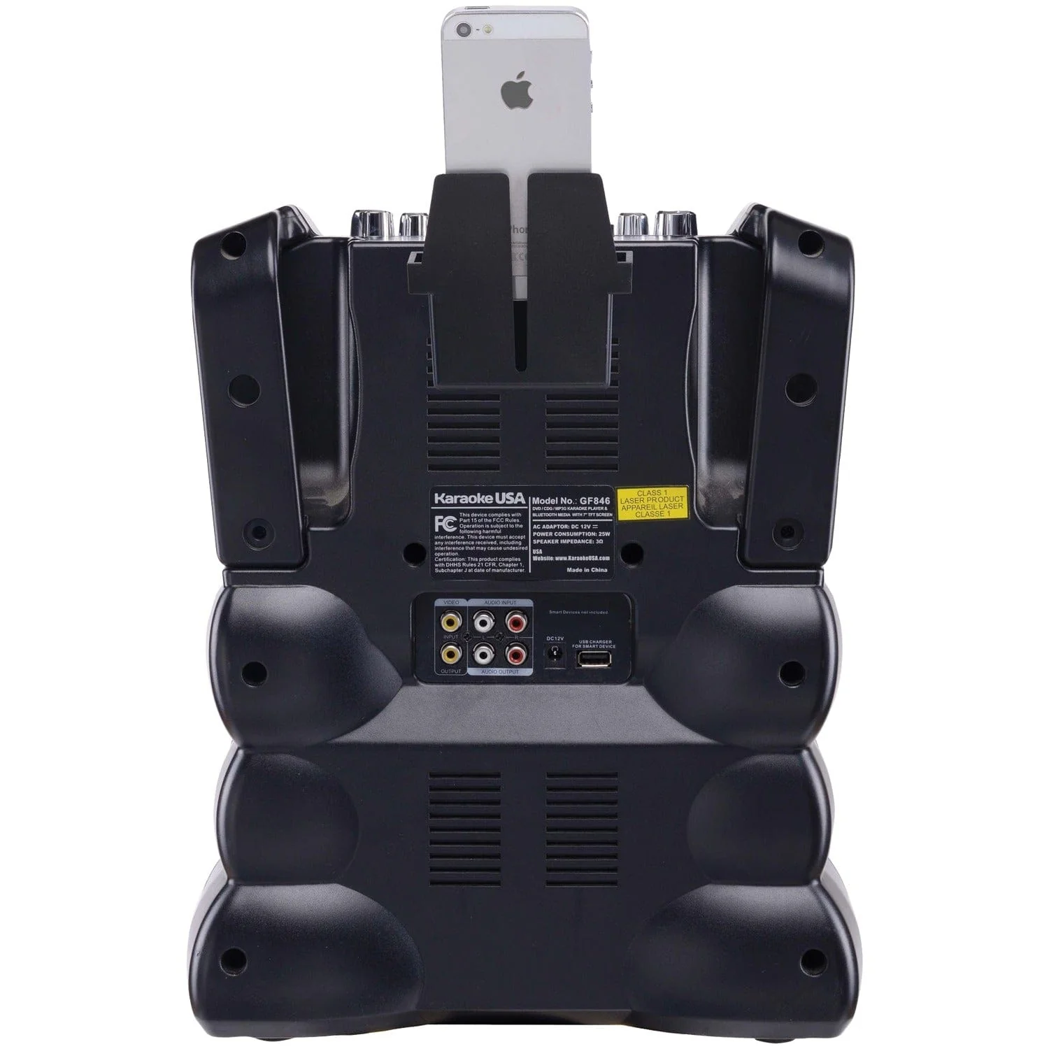 Karaoke USA Bluetooth Karaoke Machine with Synchronized LEDs - Image 3