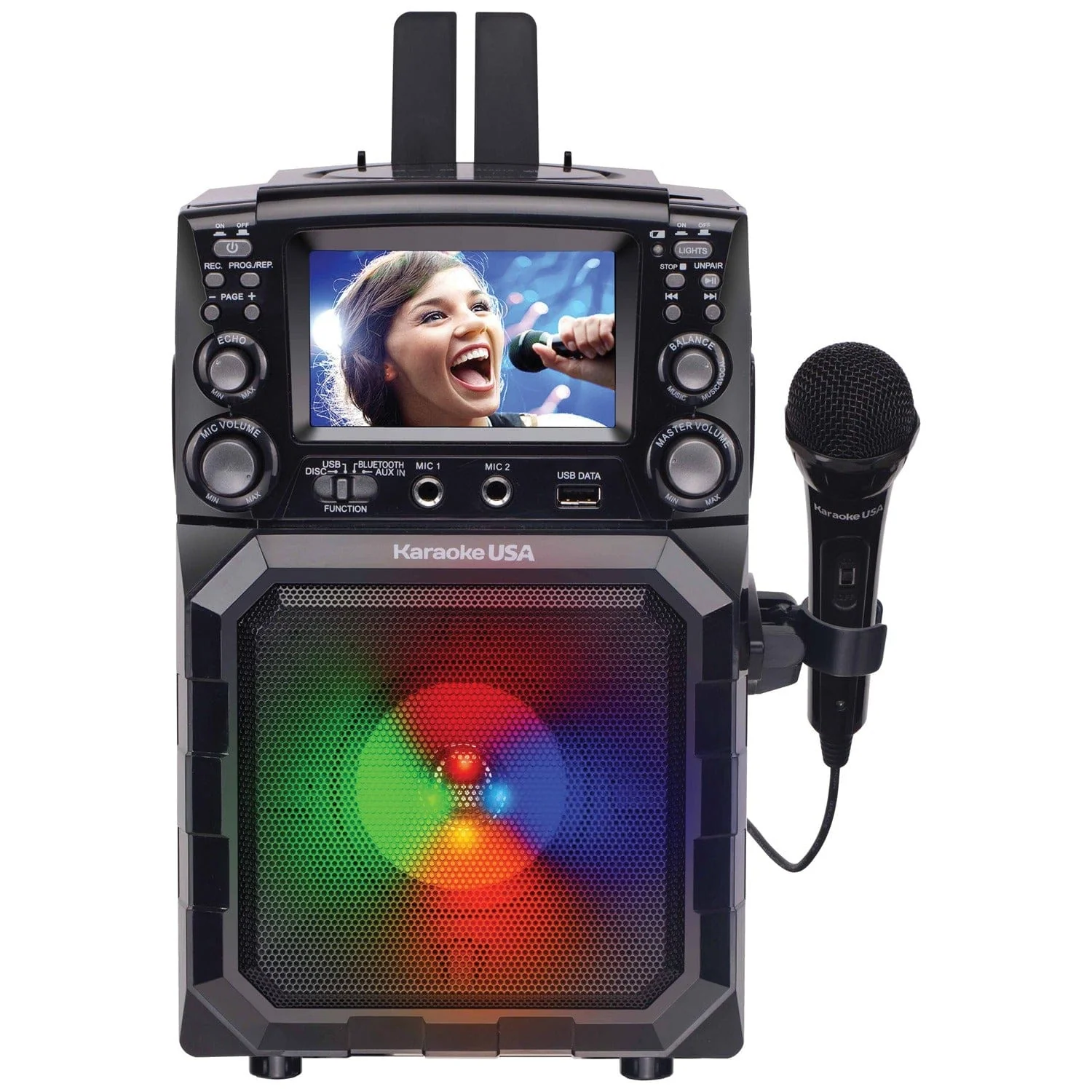 Karaoke USA Portable CDG/MP3G Karaoke Player with 4.3-Inch Color TFT Screen
