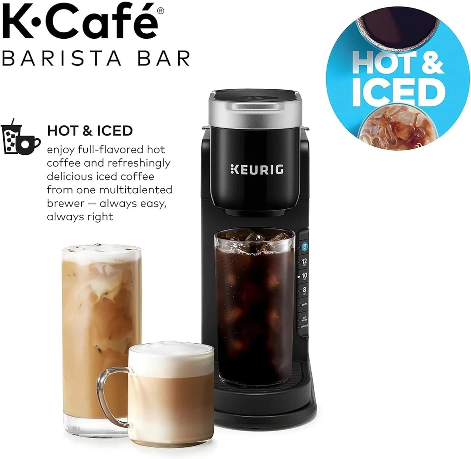 Keurig K-Café Barista Bar Single Serve Coffee Maker with Cold Brew, Black - Open Box - Image 4