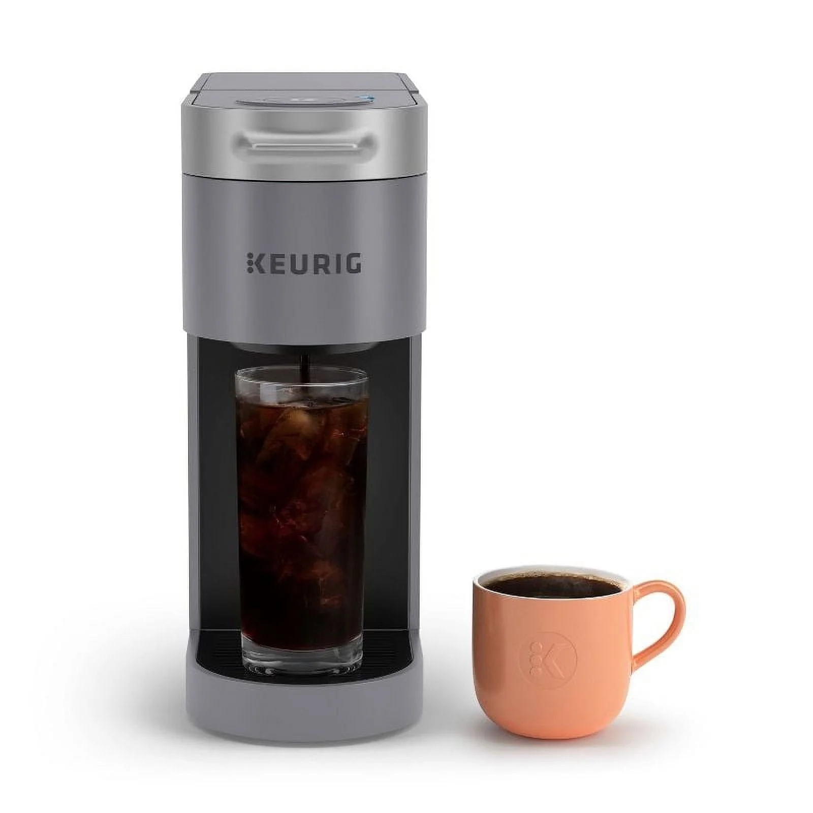 Keurig K-Slim + ICED Single Serve Coffee Maker, Hot & Cold Brewing, 3 Brew Sizes, 46oz Removable Reservoir, Gray - Open Box - Image 4