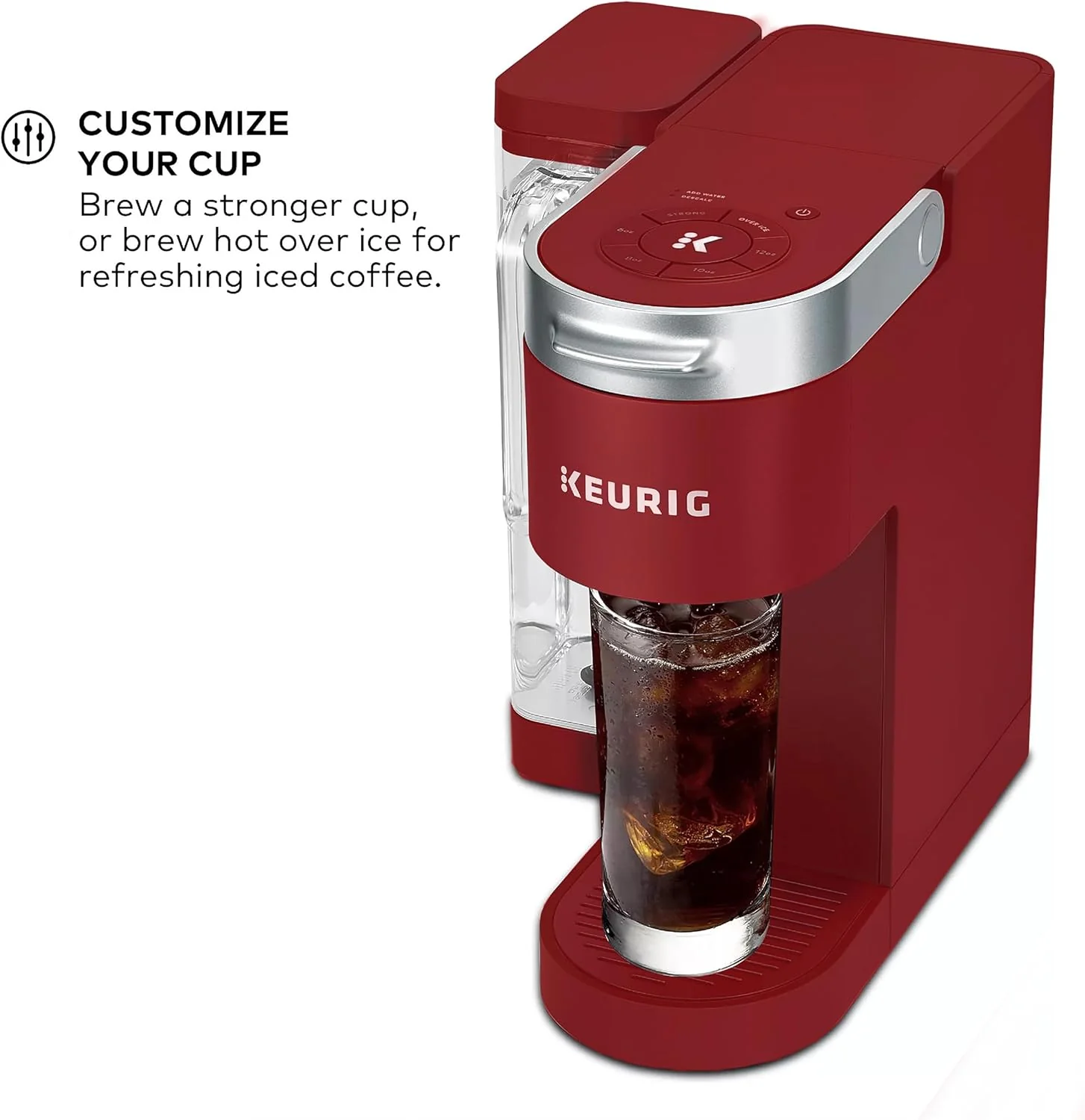 Keurig K-Supreme Single Serve K-Cup Pod Coffee Maker, Red - Certified Refurbished - Image 6