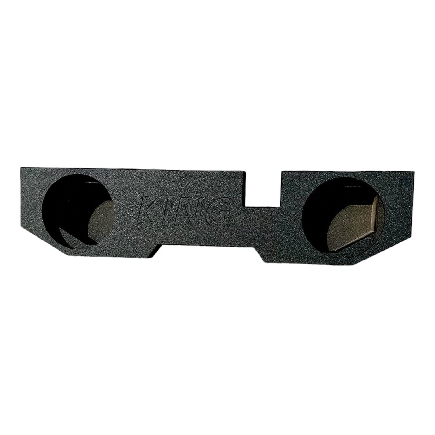 King Boxes AK-DG2-12 12-In. Double-Speaker Black Sprayed Enclosure for Dodge Ram 1500 Quad Cab 2002 through 2018 - Image 3