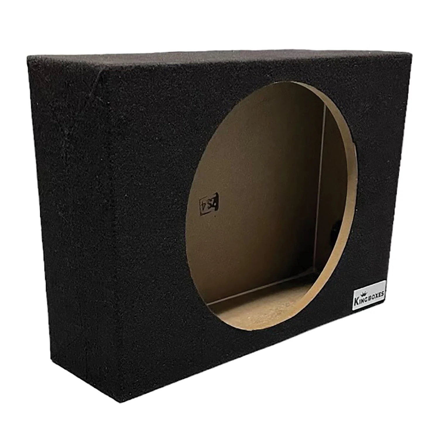 King Boxes ASHALLOWS12 12-In. Single-Speaker Slim Black Carpeted Enclosure for Trucks - Image 5