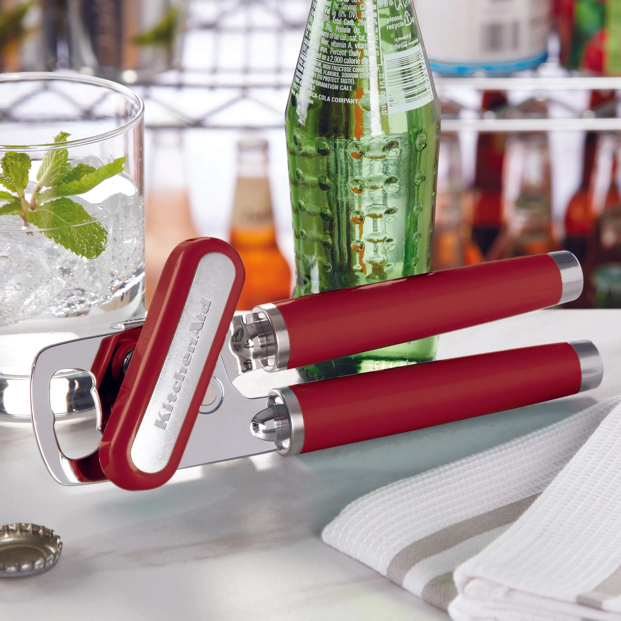 KitchenAid Classic Multifunction Can Opener / Bottle Opener, 8.34-Inch, Empire Red - Image 4