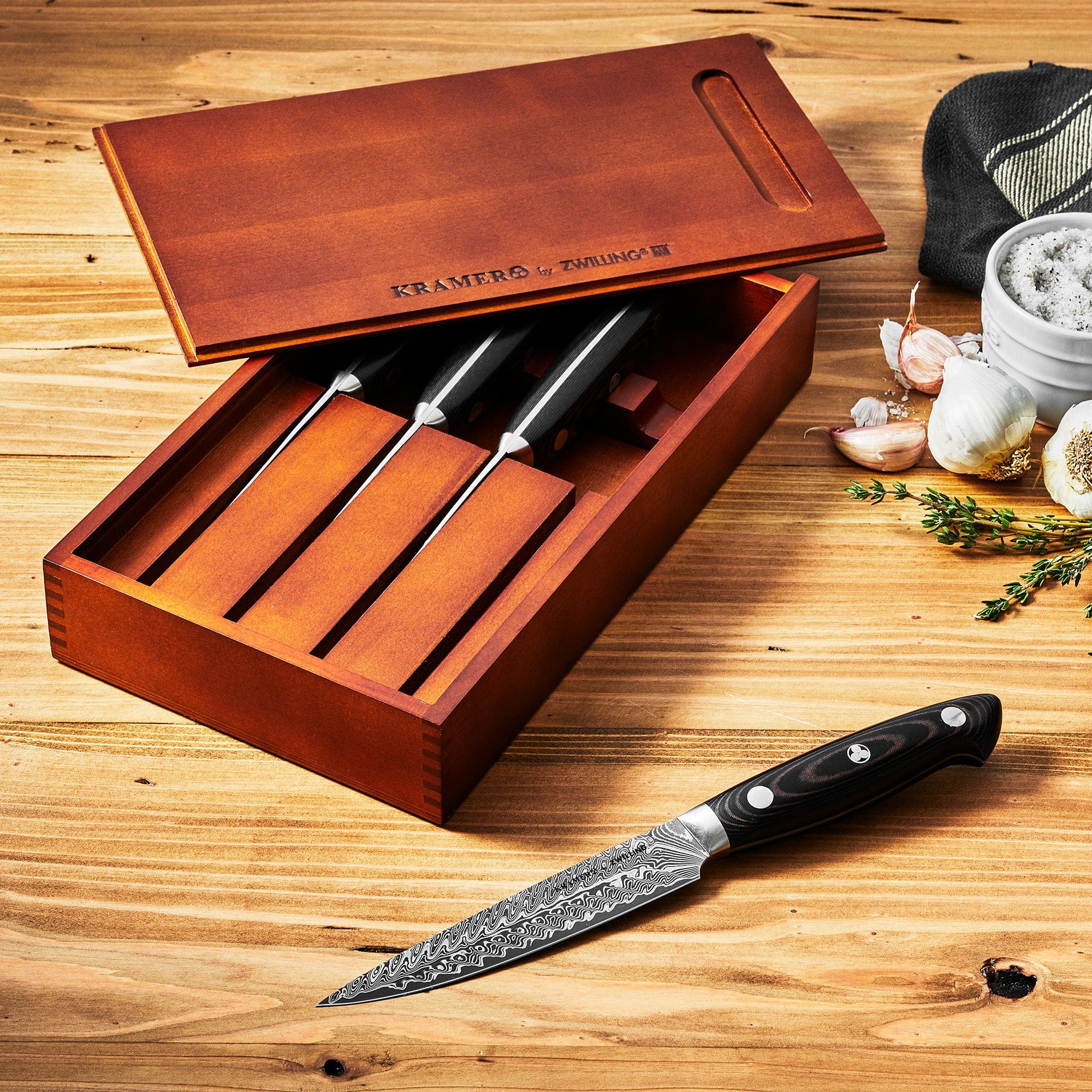 Kramer by Zwilling Euroline Damascus Collection 4-pc Steak Set - Image 3