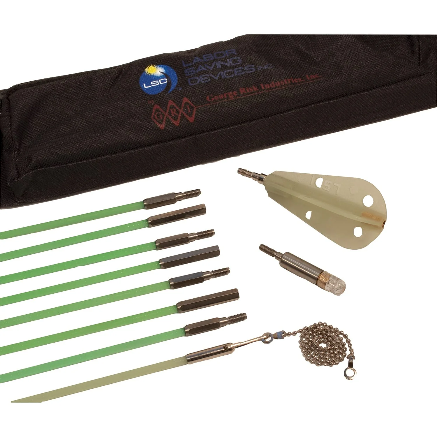 Labor Saving Devices 24-Ft. Creep-Zit Compact FiberFuse Wire-Running Rod Kit - Image 3