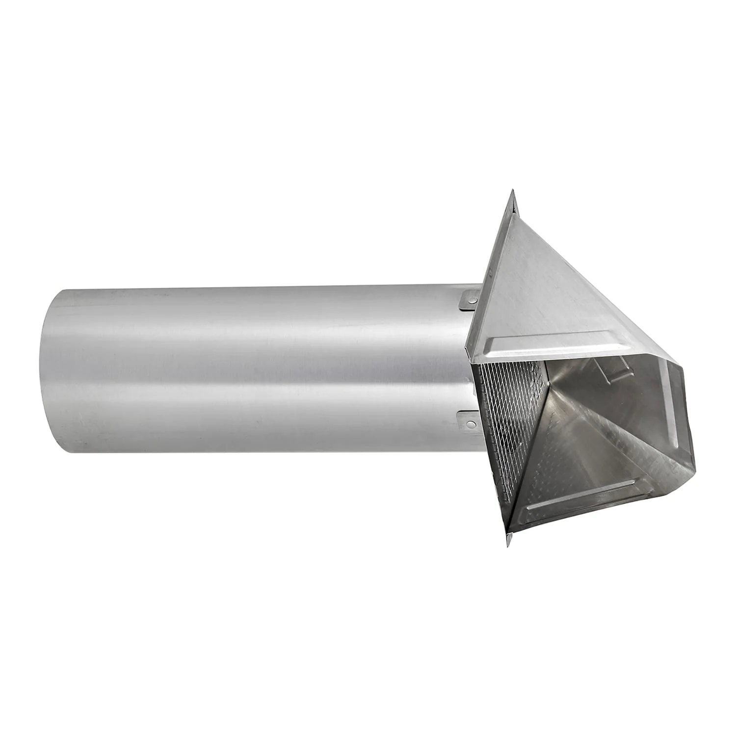 Lambro 4-In. 26-Gauge Galvanized Steel Fresh Air Intake Vent with Wire-Mesh Screen and 11-In. Pipe, No Damper, 34400GNDMS - Image 3