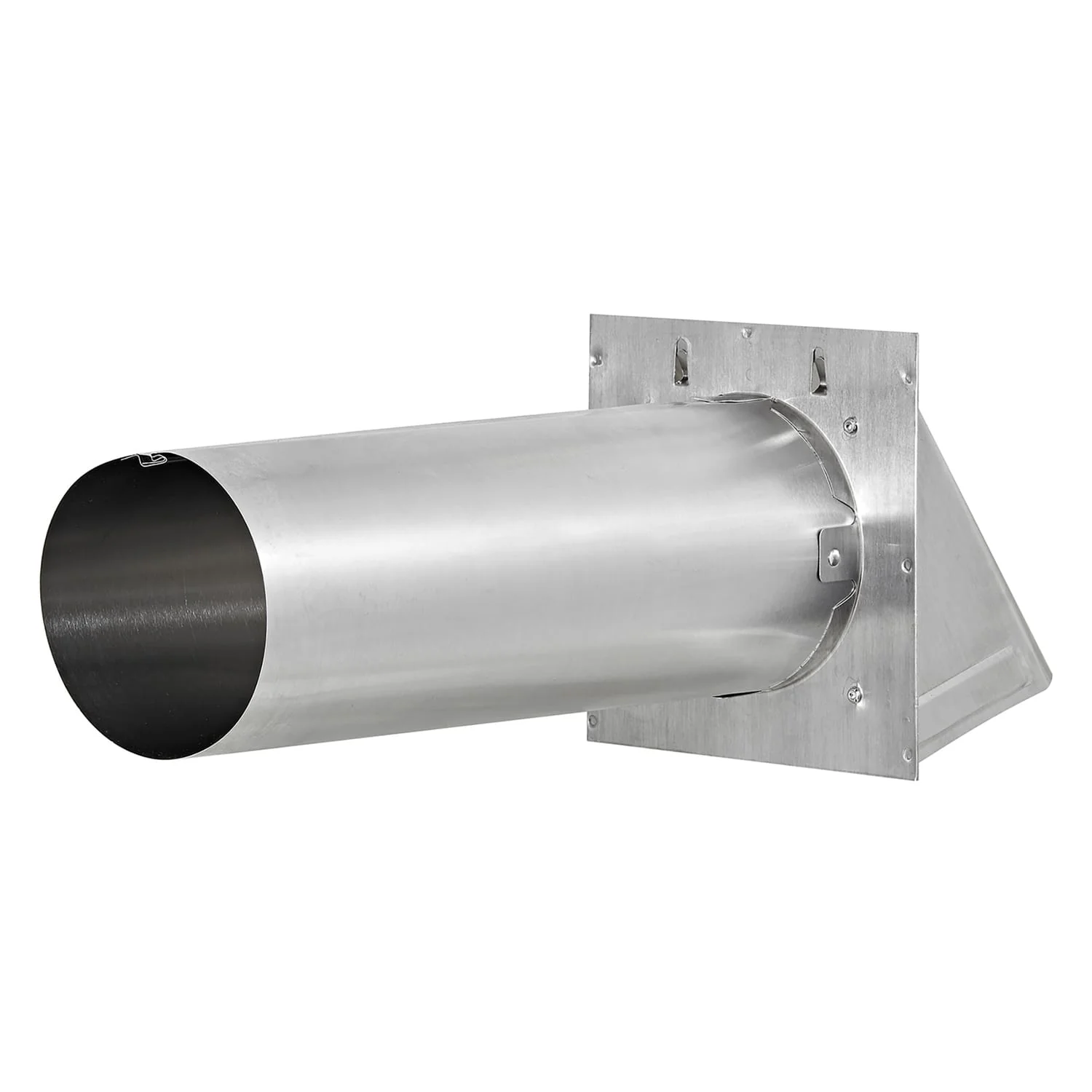 Lambro 4-In. 26-Gauge Galvanized Steel Fresh Air Intake Vent with Wire-Mesh Screen and 11-In. Pipe, No Damper, 34400GNDMS - Image 4