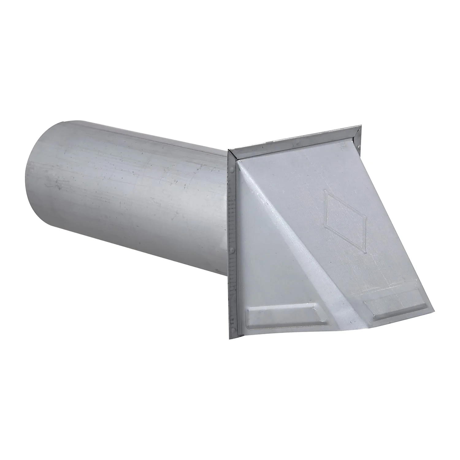 Lambro 4-In., 26-Gauge Paint-Grade Steel Wall Exhaust Hood Vent with Damper, Wire Mesh Screen, and 11-In. Pipe, EC-34400GMS-PG - Image 2