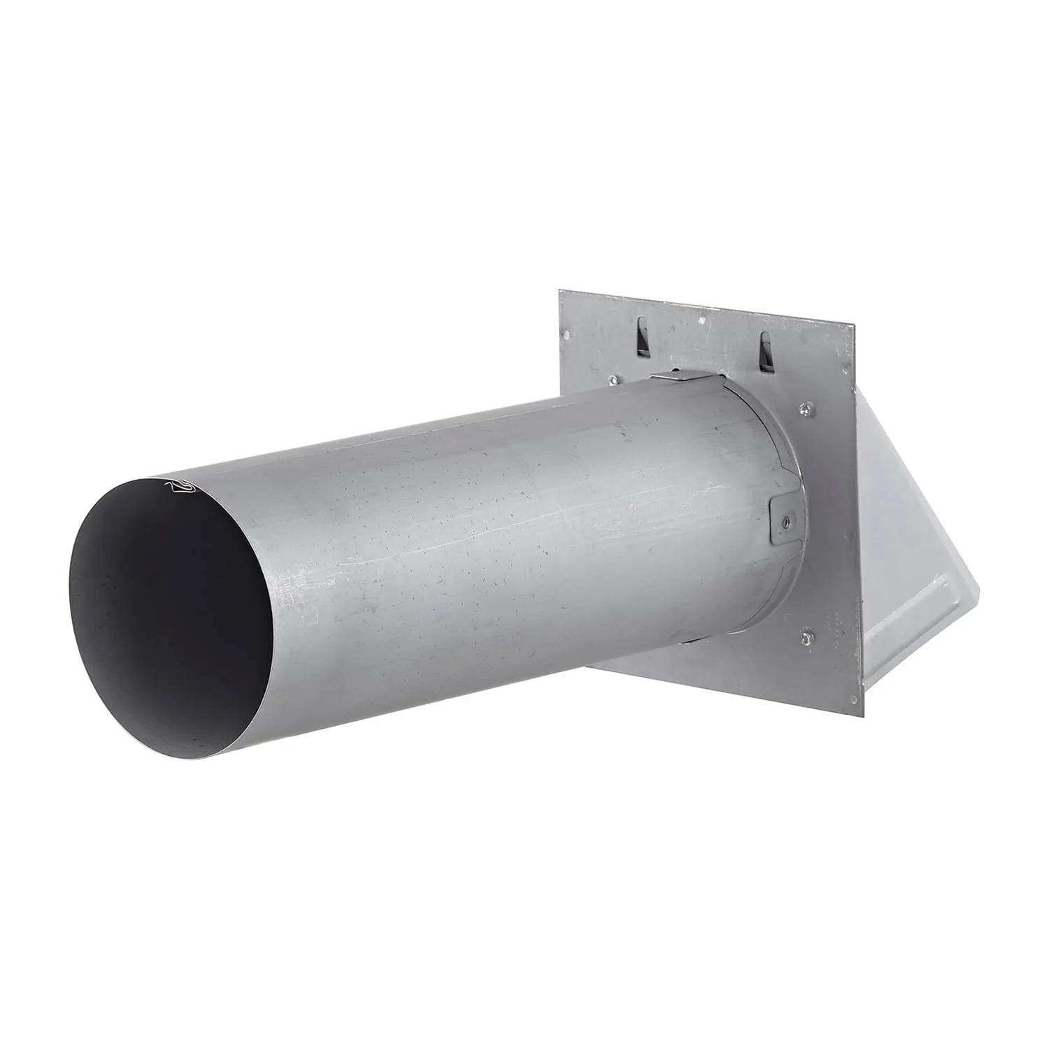 Lambro 4-In., 26-Gauge Paint-Grade Steel Wall Exhaust Hood Vent with Damper, Wire Mesh Screen, and 11-In. Pipe, EC-34400GMS-PG - Image 3