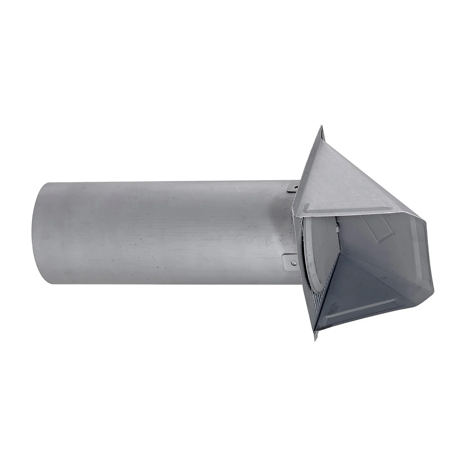 Lambro 4-In., 26-Gauge Paint-Grade Steel Wall Exhaust Hood Vent with Damper, Wire Mesh Screen, and 11-In. Pipe, EC-34400GMS-PG - Image 4