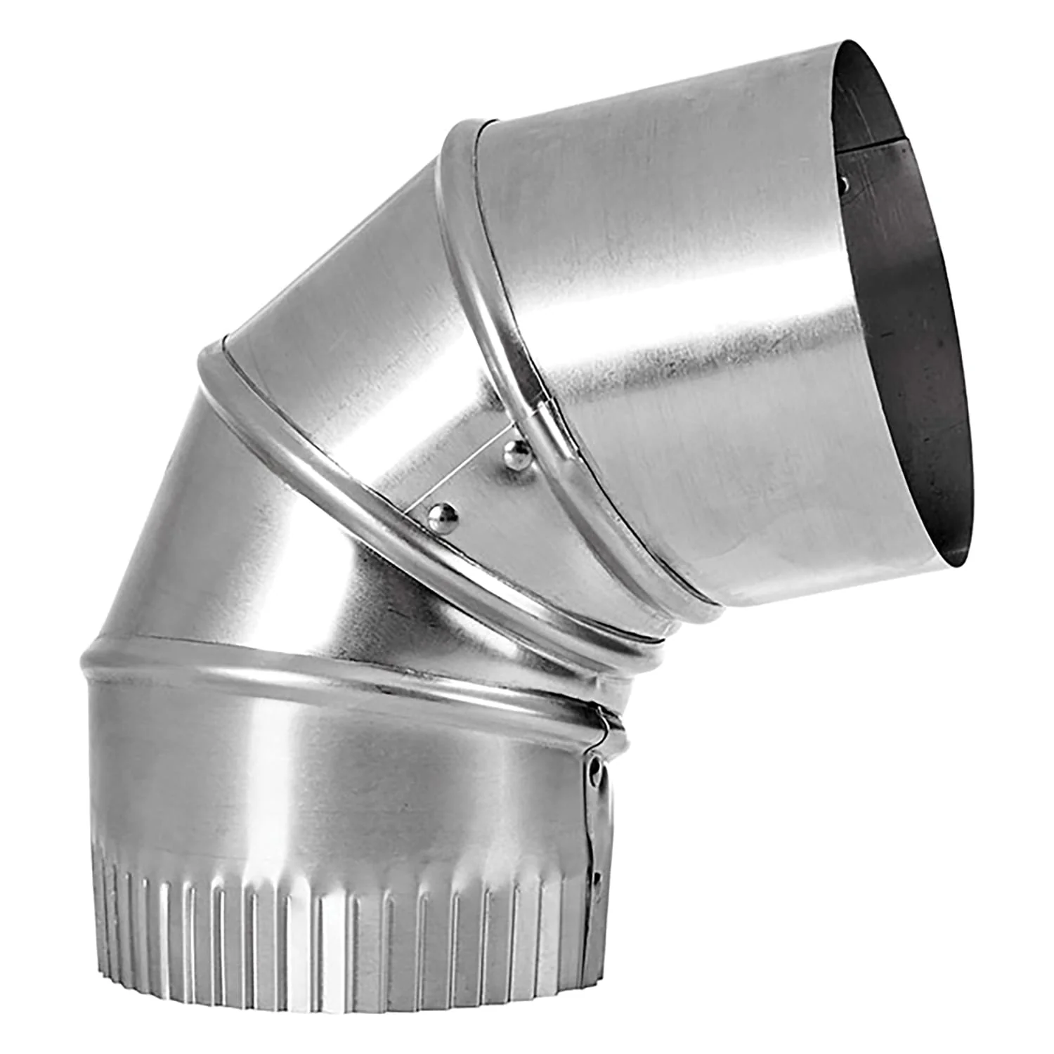 Lambro 4-In. 90° Aluminum Adjustable Elbow - Image 2