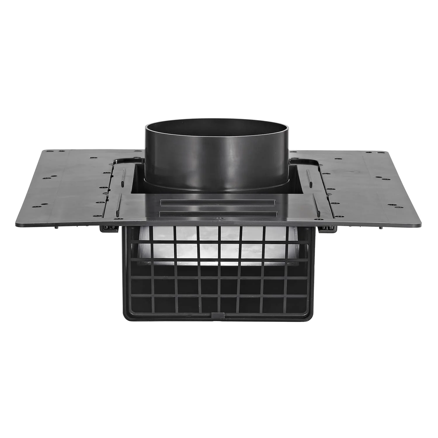 Lambro 4-In. ABS Plastic Roof Exhaust Vent with Damper and Removable Screen, Black, 3540 - Image 2