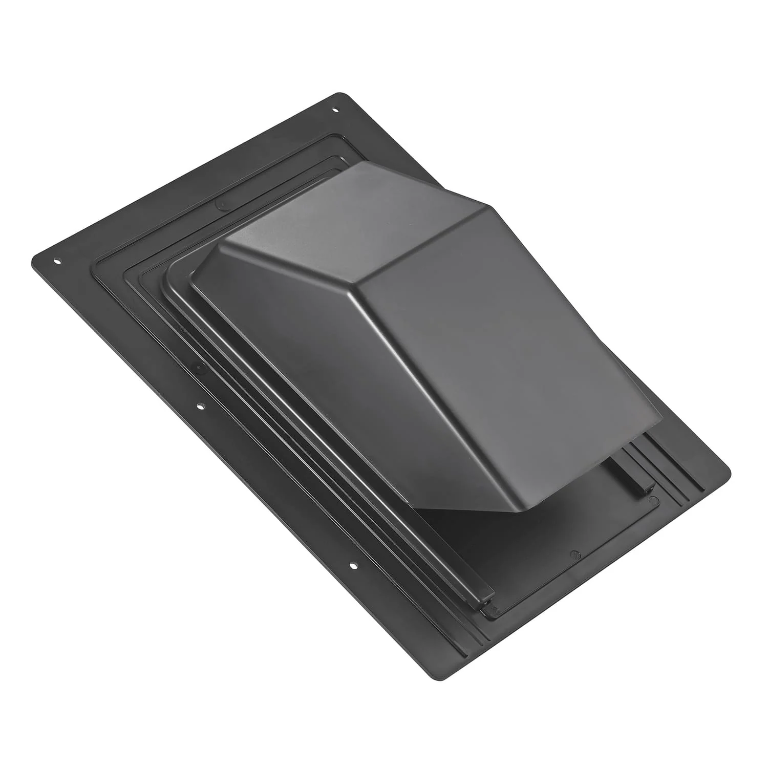 Lambro 4-In. ABS Plastic Roof Exhaust Vent with Damper and Removable Screen, Black, 3540 - Image 3