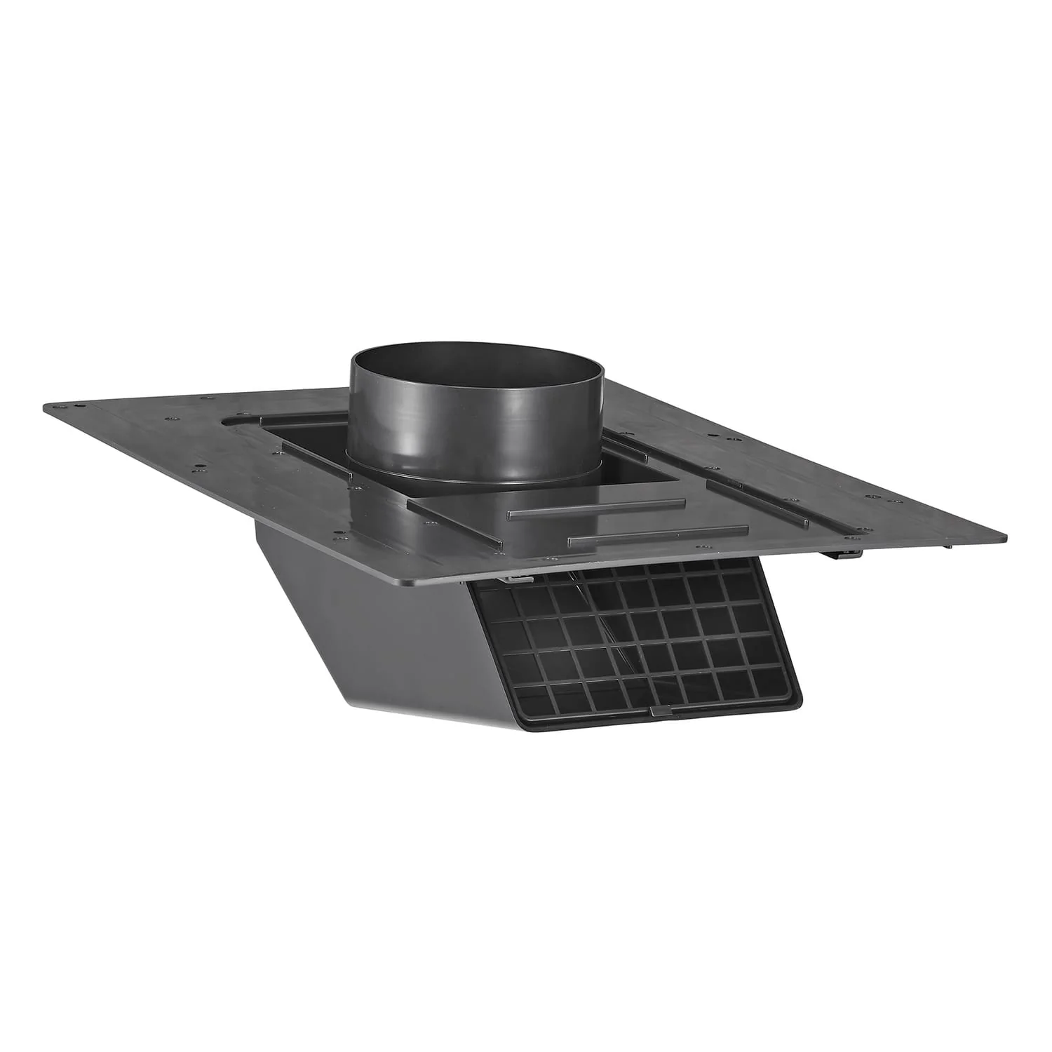 Lambro 4-In. ABS Plastic Roof Exhaust Vent with Damper and Removable Screen, Black, 3540 - Image 4