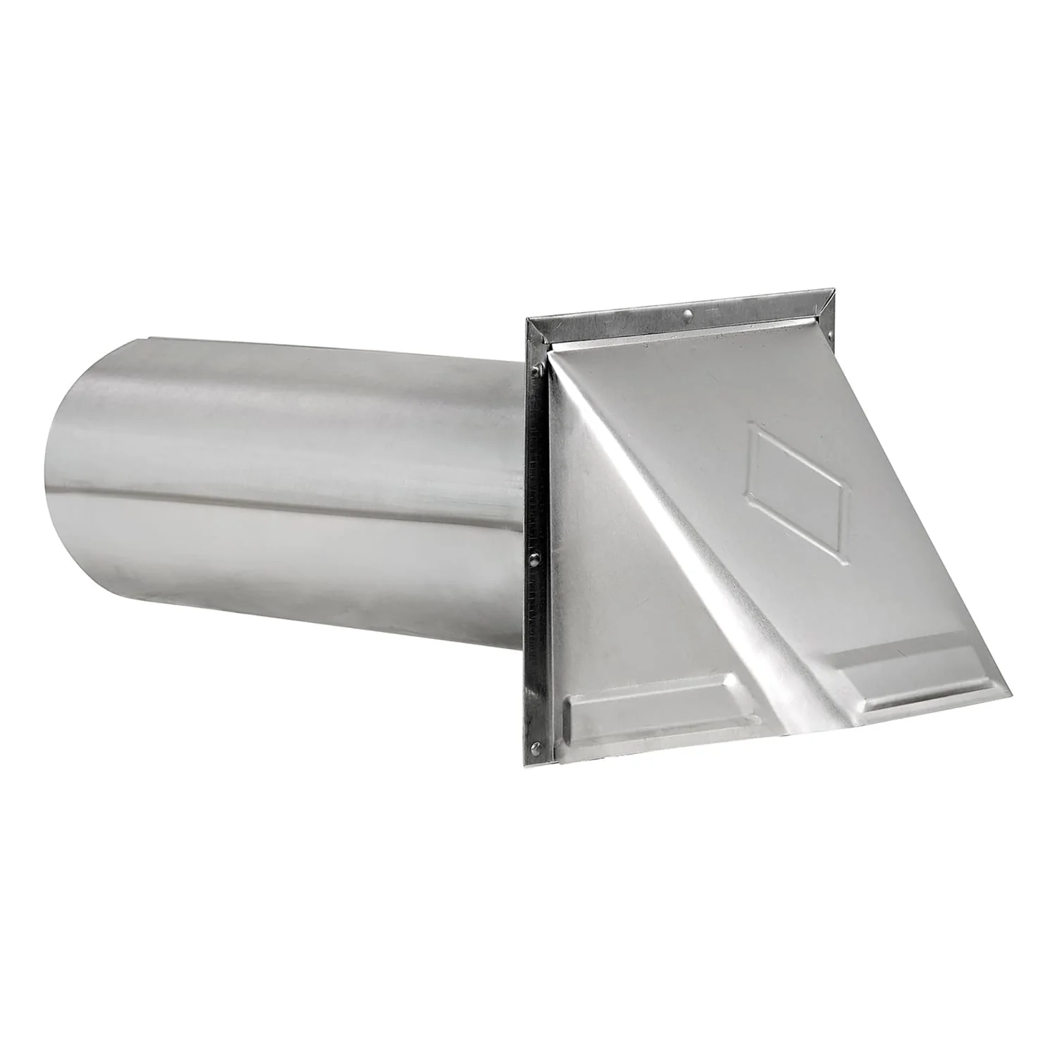 Lambro 4-In. Aluminum Wall Exhaust Hood Vent with Damper and 11-In. Pipe, No Interior Trim Plate, 3440 - Image 2