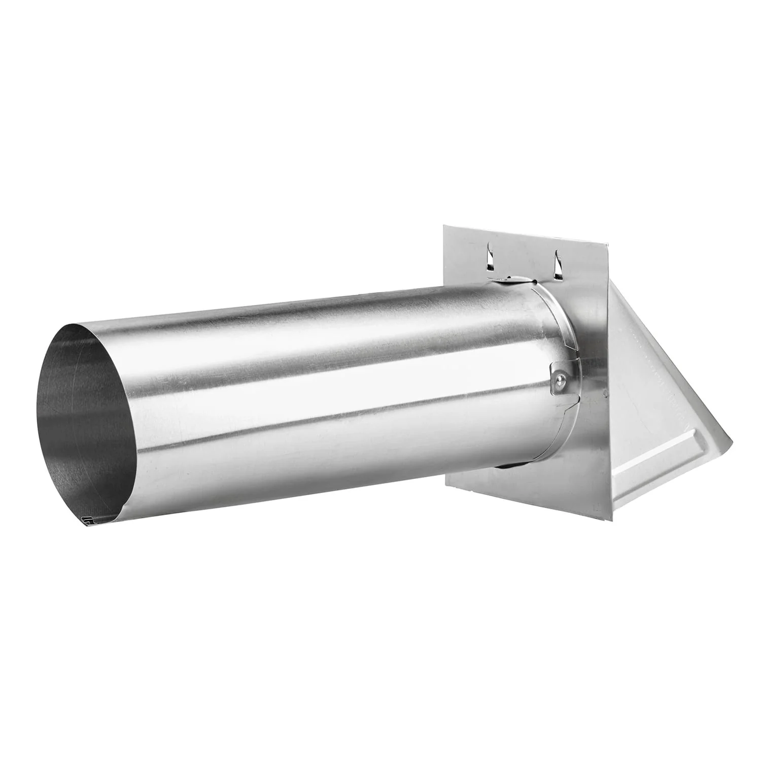 Lambro 4-In. Aluminum Wall Exhaust Hood Vent with Damper and 11-In. Pipe, No Interior Trim Plate, 3440 - Image 3