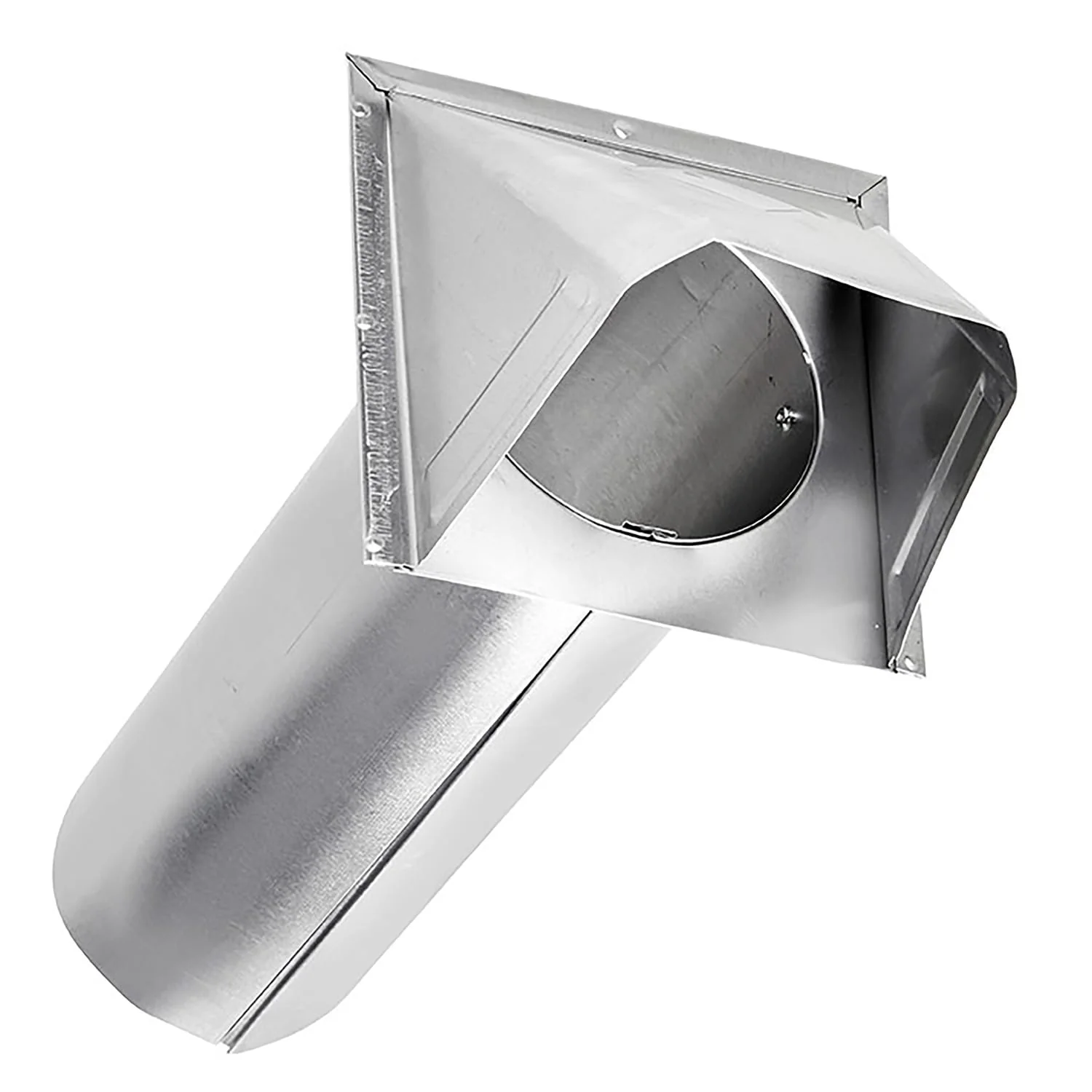 Lambro 4-In. Aluminum Wall Exhaust Hood Vent with Damper and 11-In. Pipe, No Interior Trim Plate, 3440 - Image 4