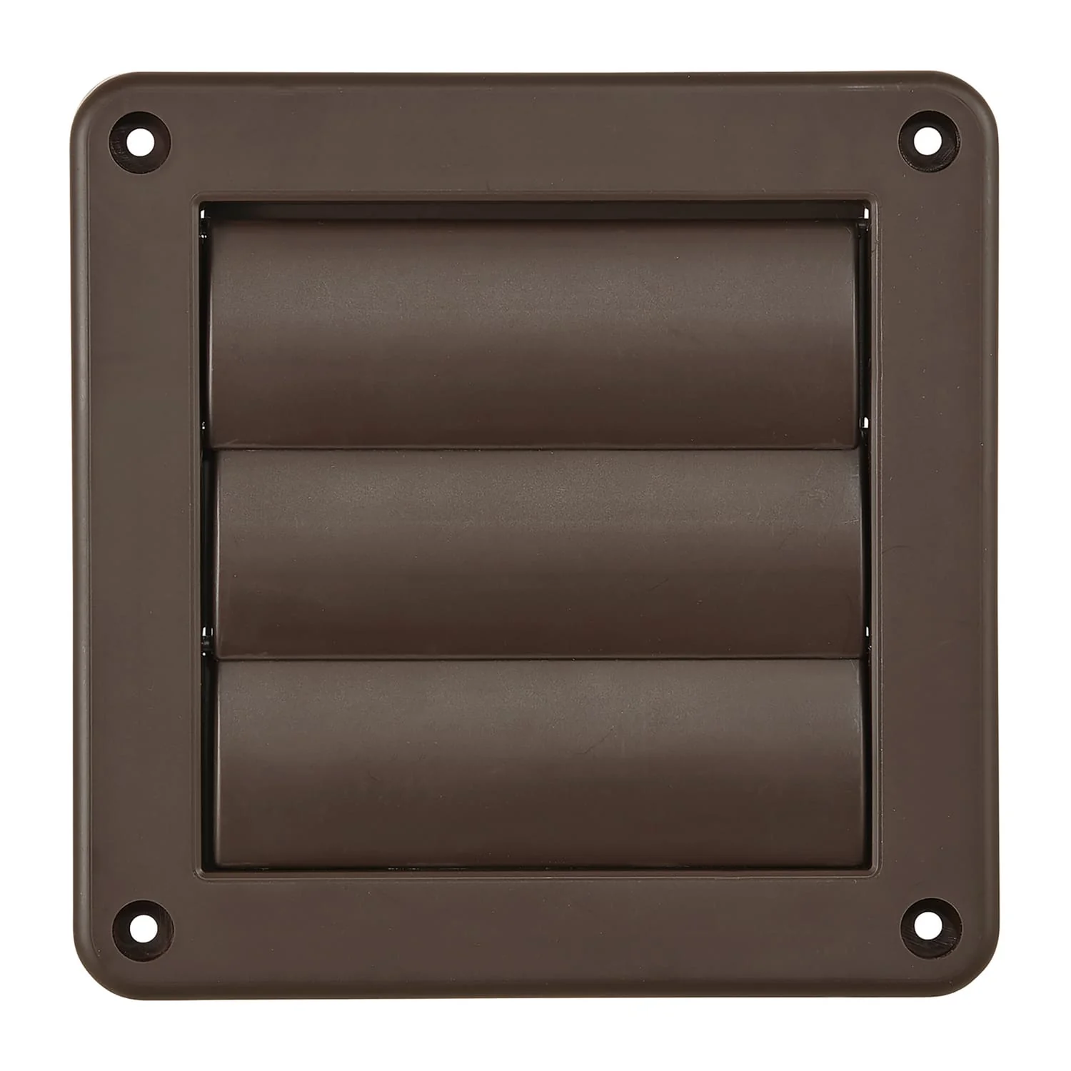 Lambro 4-In. Plastic Wall Exhaust Dryer Vent with 3 Louvers, 1423B, Brown - Image 3
