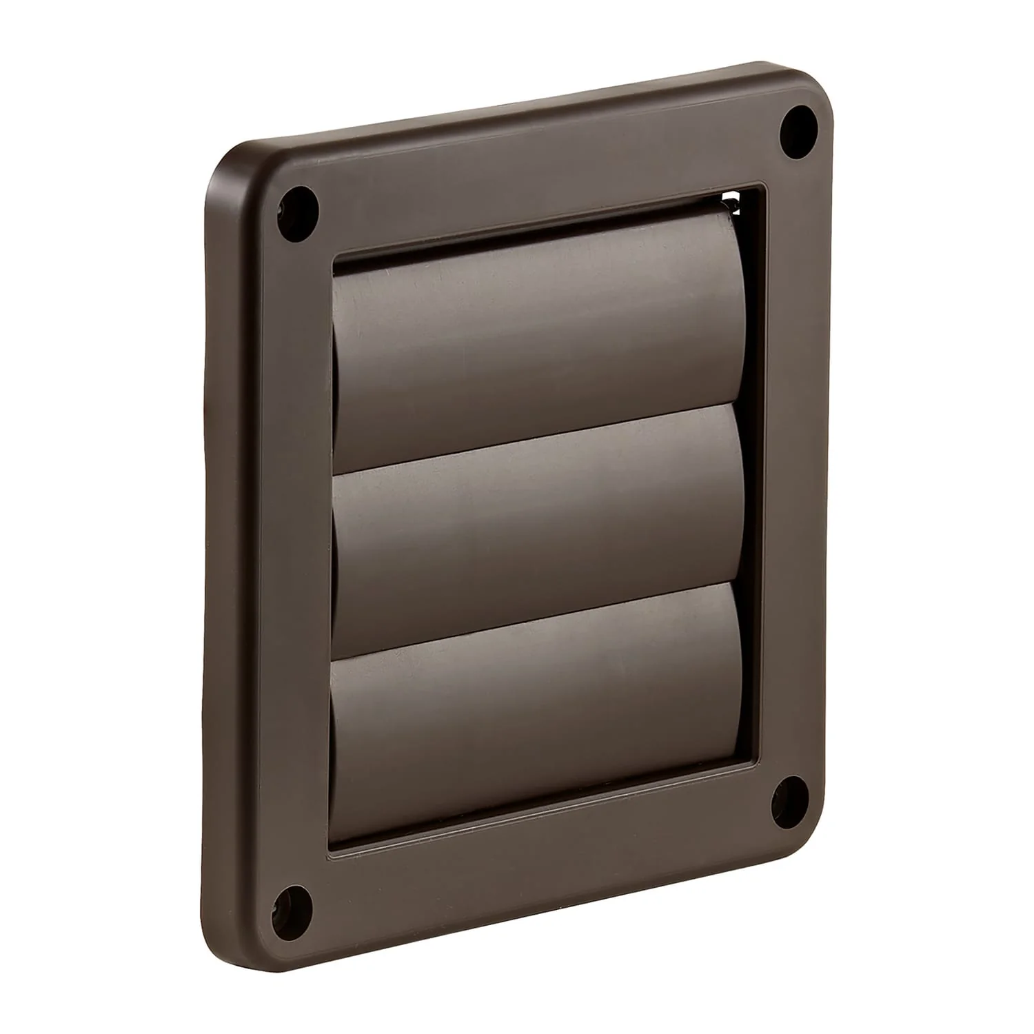 Lambro 4-In. Plastic Wall Exhaust Dryer Vent with 3 Louvers, 1423B, Brown - Image 4