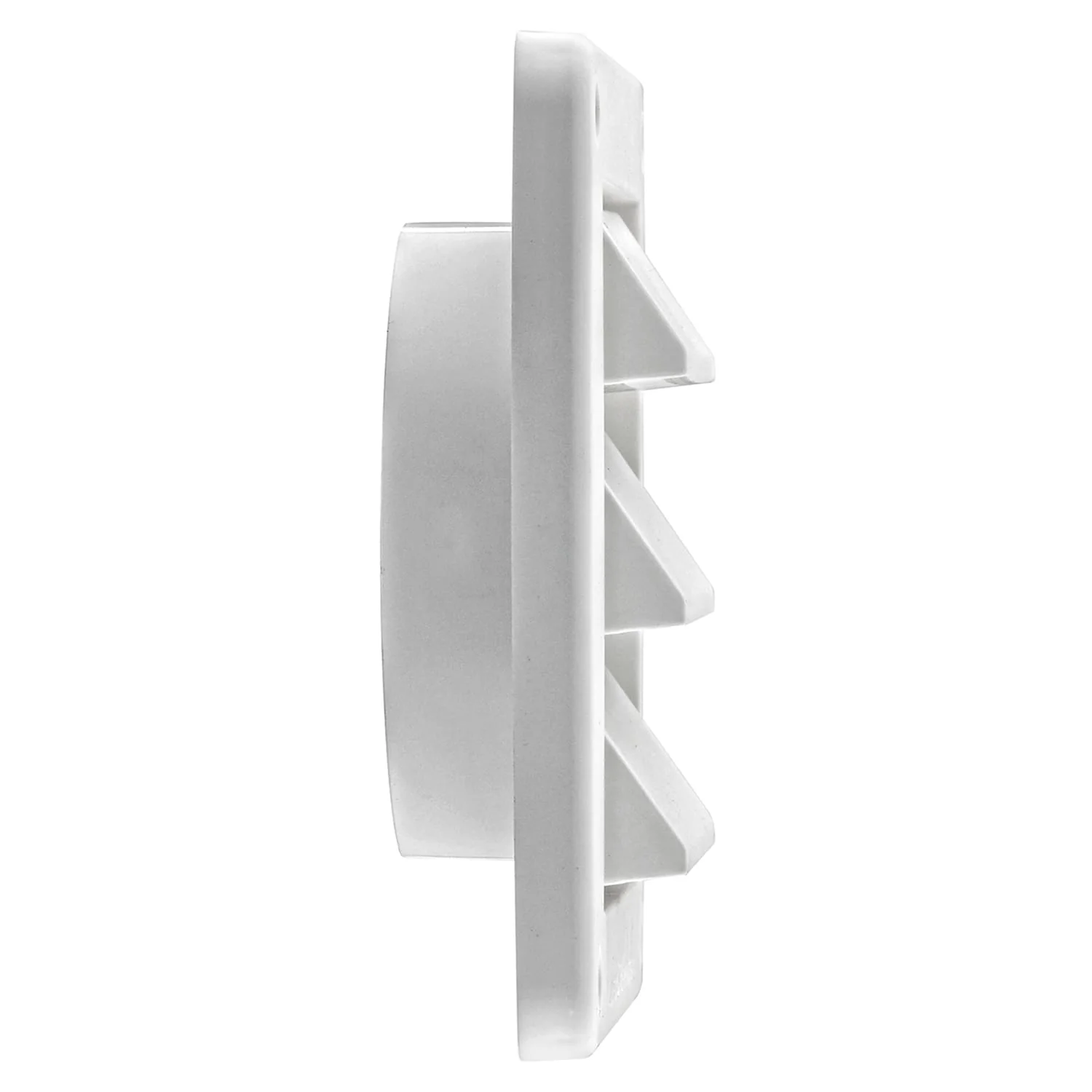 Lambro 4-In. White Plastic Air Intake Louver Vent with Removable Screen - Image 4