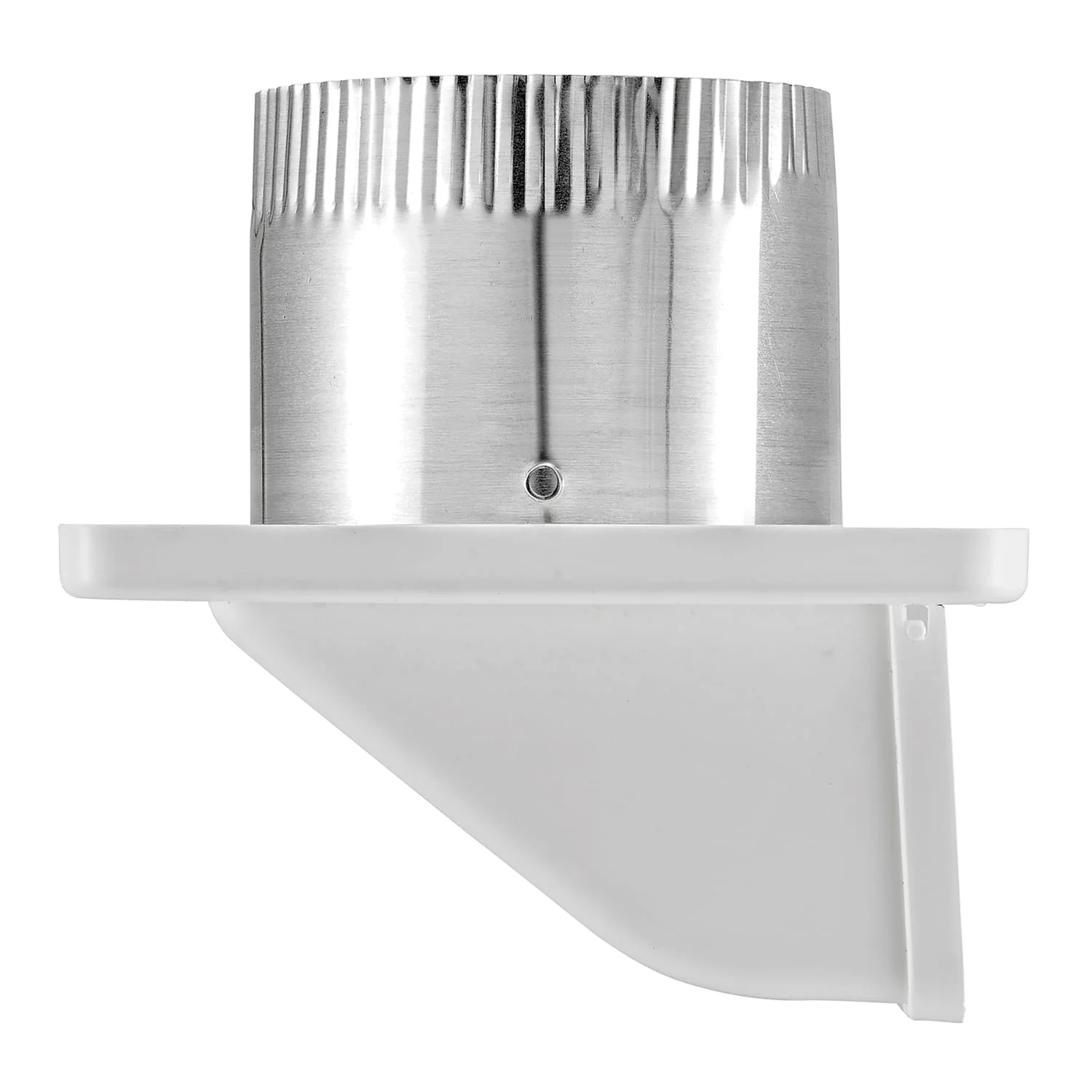 Lambro 4-In. White Plastic Under Eave Vent with Weather Damper and Tail Pipe - Image 5