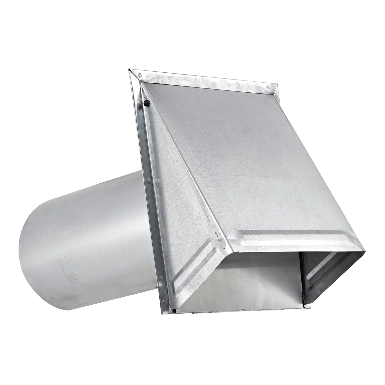 Lambro 6-In. 26-Gauge Galvanized Steel Wall Exhaust Hood Bath Fan Vent with Damper, Wire Mesh Screen, and 11-In. Pipe, 3460GMS-11 - Image 4