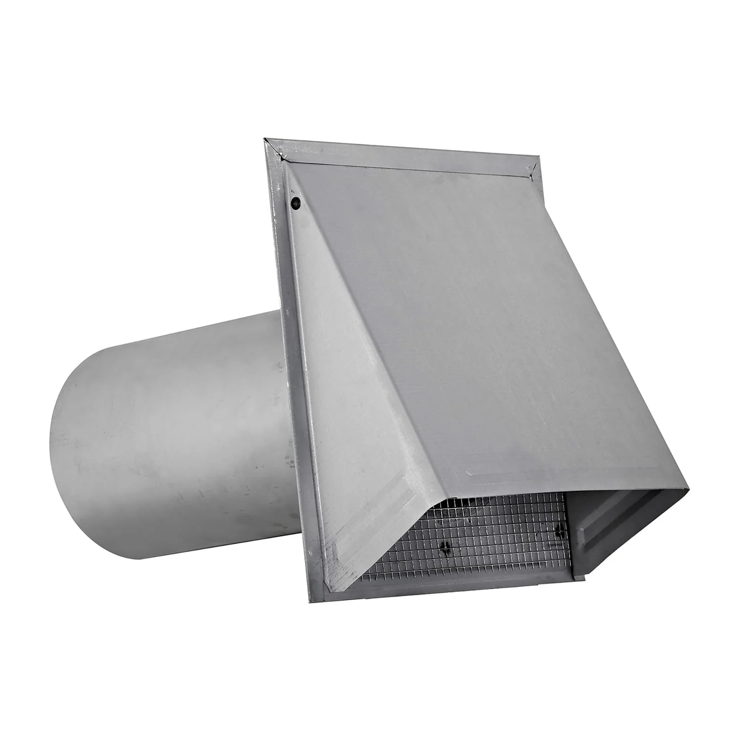 Lambro 6-In. 26-Gauge Paint-Grade Steel Fresh Air Intake Vent with Wire Mesh Screen and 11-In. Pipe, EC-3460GNDMS-11-PG - Image 3