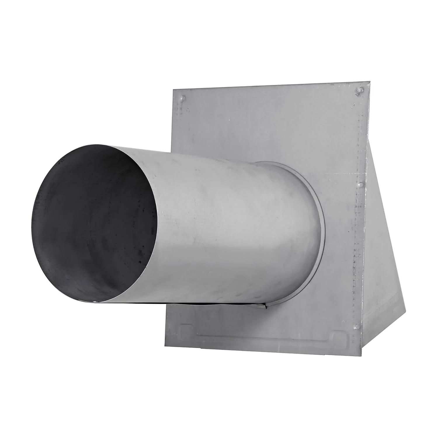 Lambro 6-In. 26-Gauge Paint-Grade Steel Fresh Air Intake Vent with Wire Mesh Screen and 11-In. Pipe, EC-3460GNDMS-11-PG - Image 4