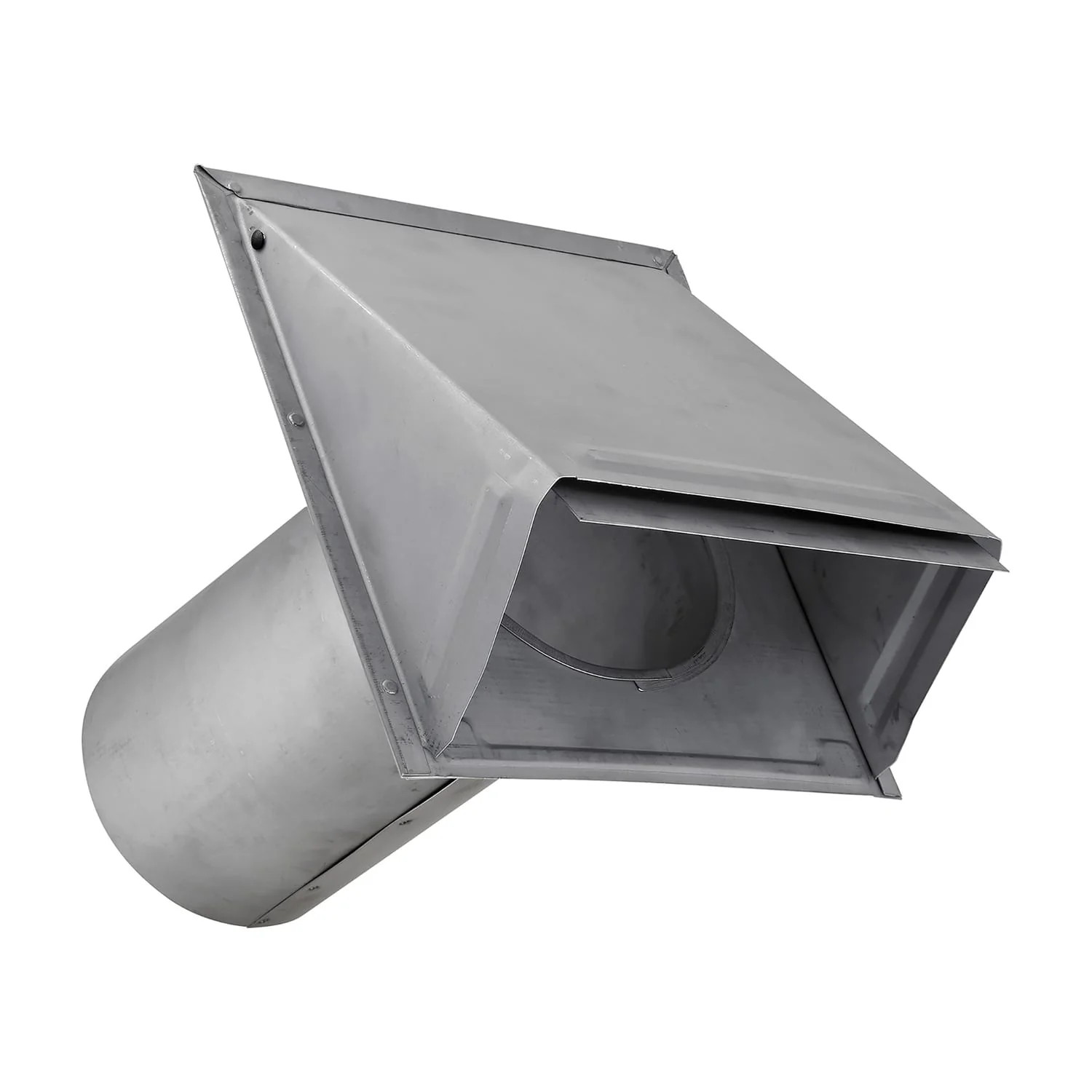 Lambro 6-In., 26-Gauge Paint-Grade Steel Wall Exhaust Hood Vent with Damper and 11-In. Pipe, EC-3460G-11-PG