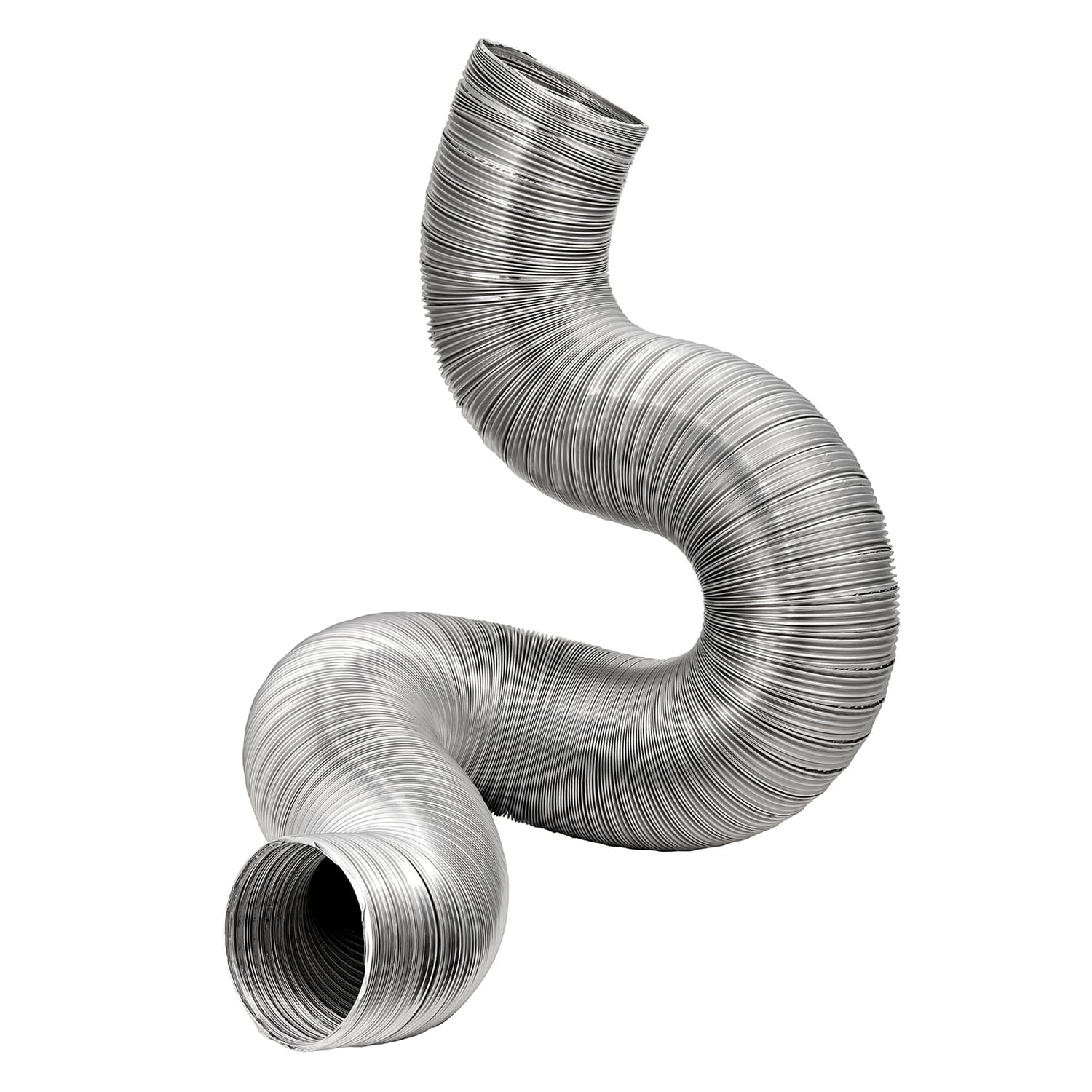 Lambro 8-Ft. Flexible Aluminum Semi-Rigid Double-Lock Air Duct, 10 In. Diameter