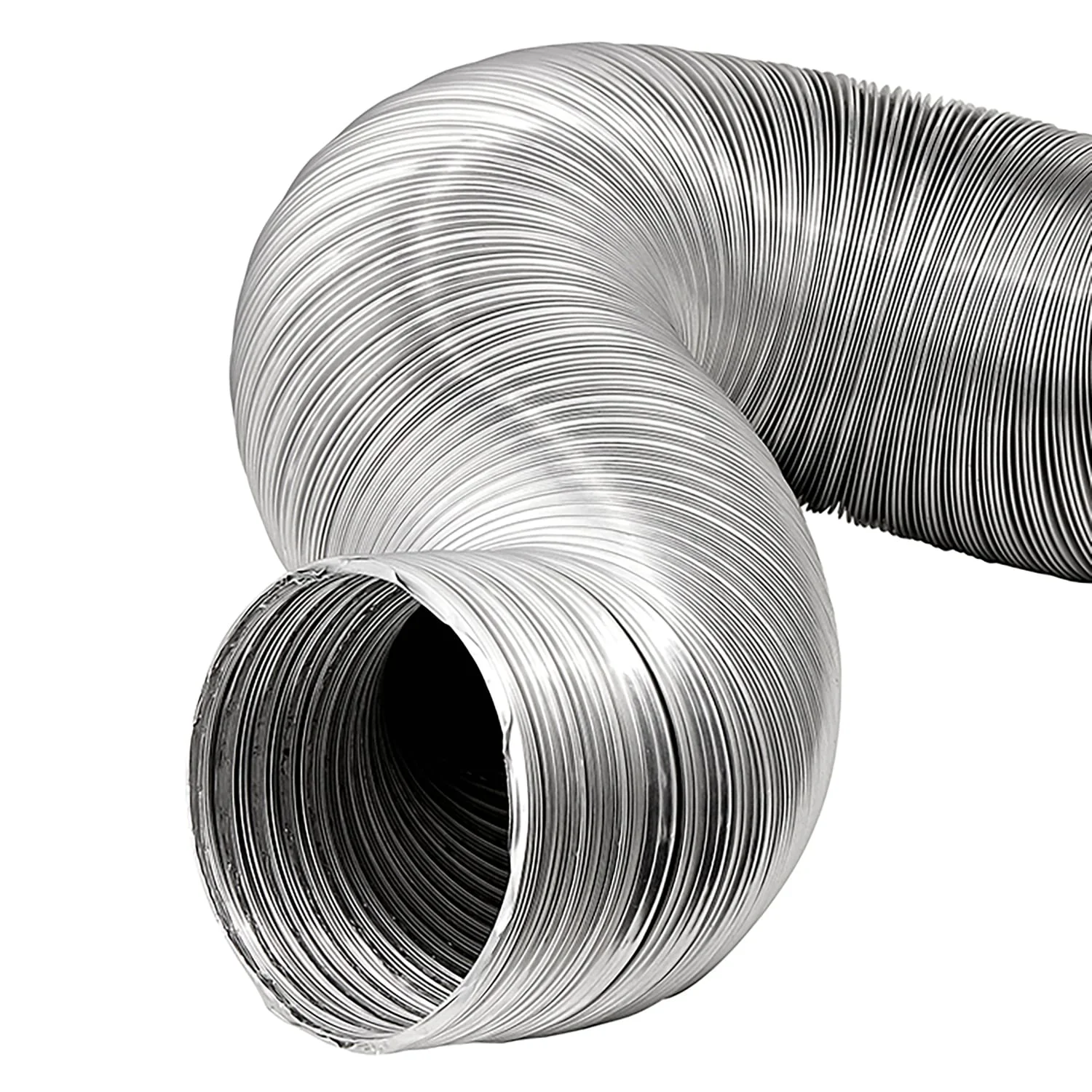 Lambro 8-Ft. Flexible Aluminum Semi-Rigid Double-Lock Air Duct, 10 In. Diameter - Image 2