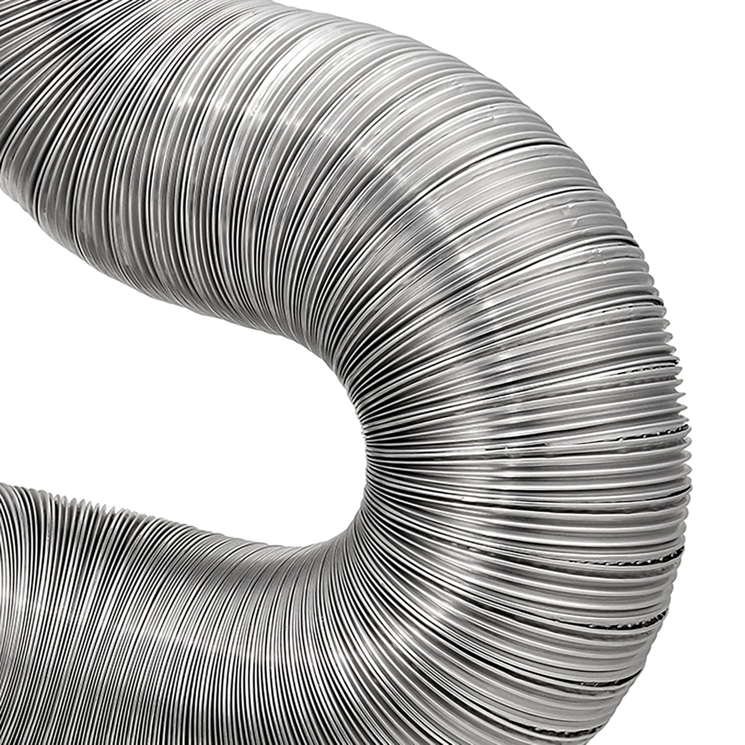Lambro 8-Ft. Flexible Aluminum Semi-Rigid Double-Lock Air Duct, 10 In. Diameter - Image 4