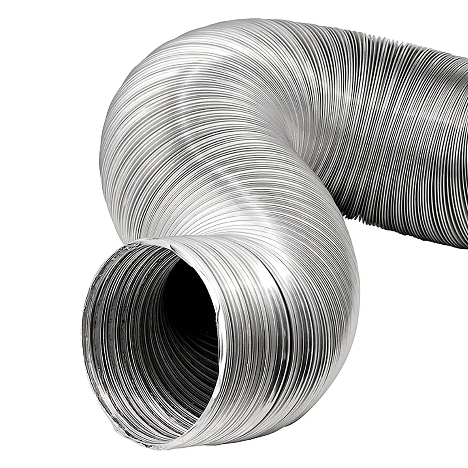 Lambro 8-Ft. Flexible Aluminum Semi-Rigid Double-Lock Air Duct, 4 In. Diameter - Image 3