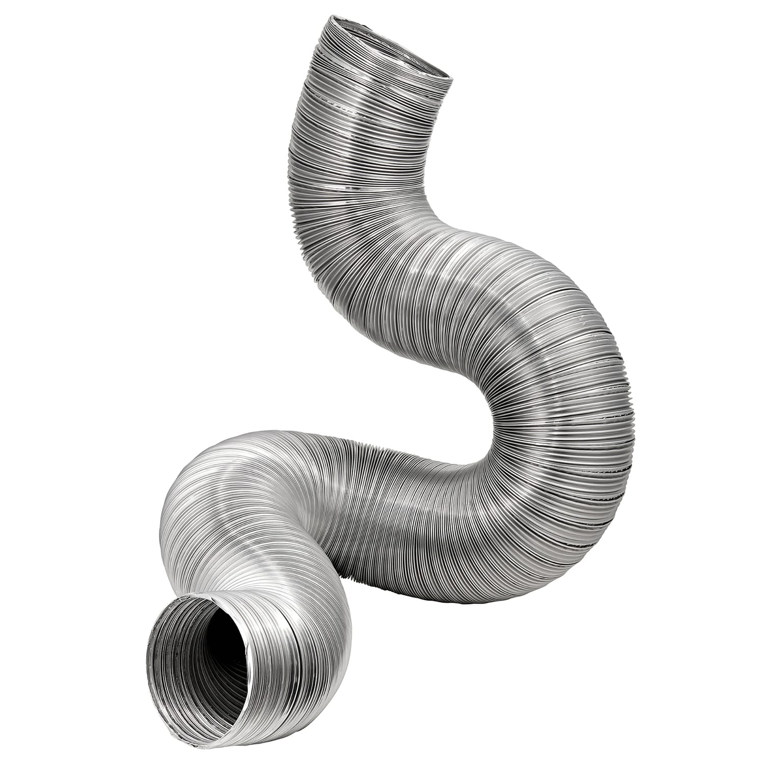 Lambro 8-Ft. Flexible Aluminum Semi-Rigid Double-Lock Air Duct, 6 In. Diameter