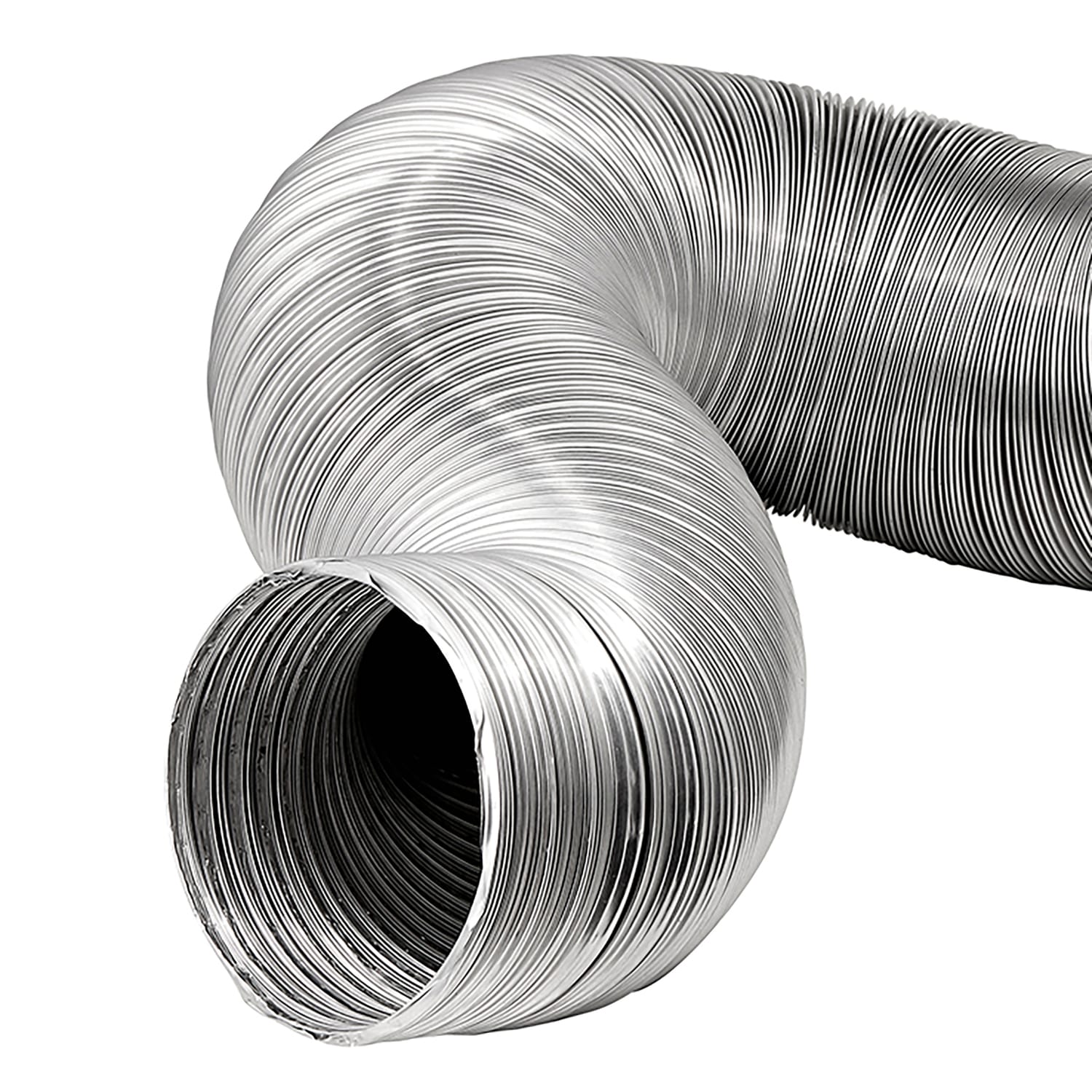 Lambro 8-Ft. Flexible Aluminum Semi-Rigid Double-Lock Air Duct, 6 In. Diameter - Image 2