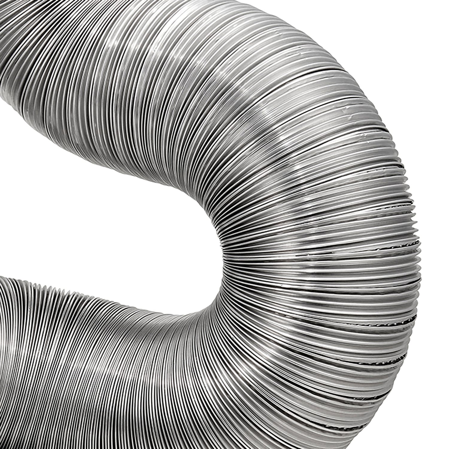 Lambro 8-Ft. Flexible Aluminum Semi-Rigid Double-Lock Air Duct, 6 In. Diameter - Image 4