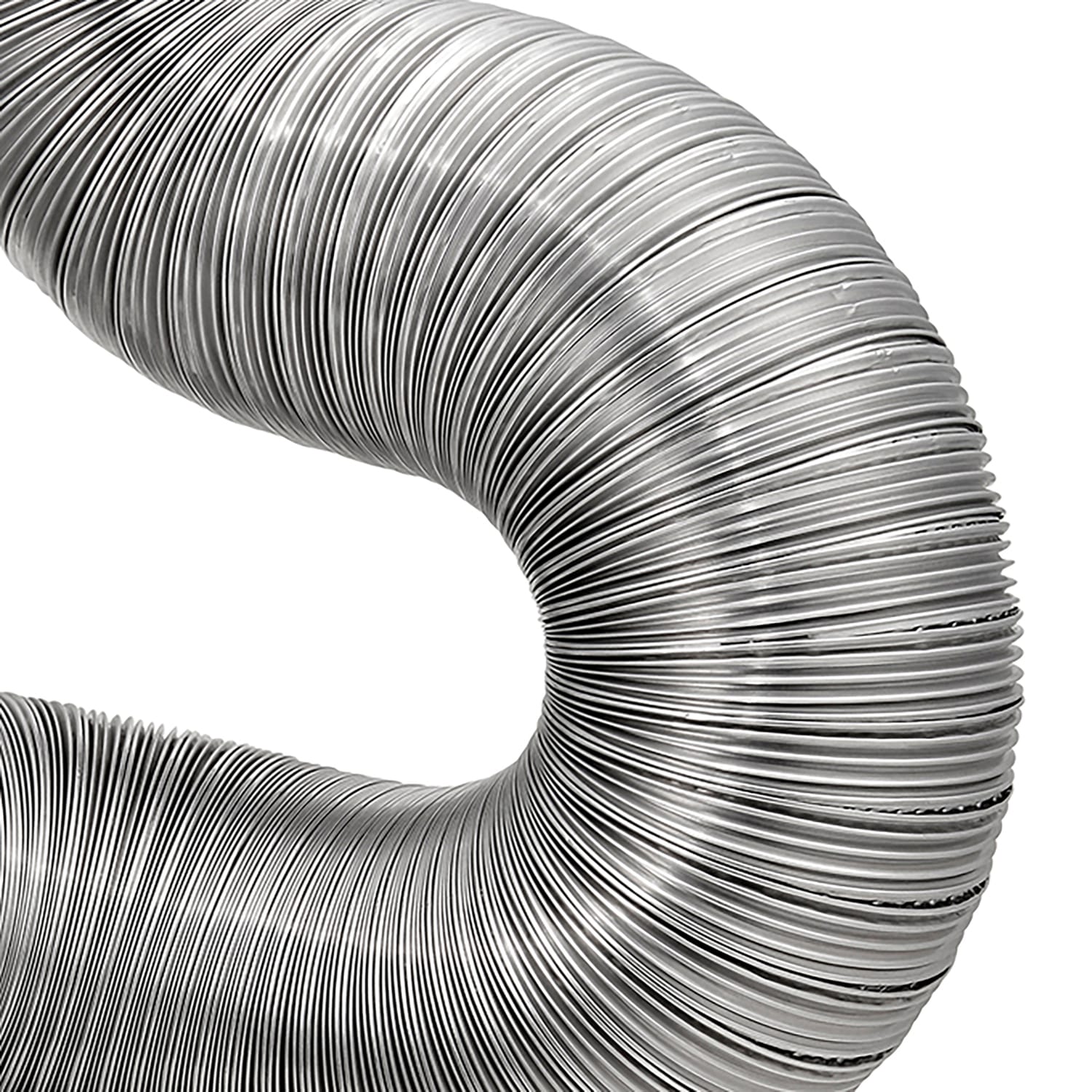 Lambro 8-Ft. Flexible Aluminum Semi-Rigid Double-Lock Air Duct, 8 In. Diameter - Image 4