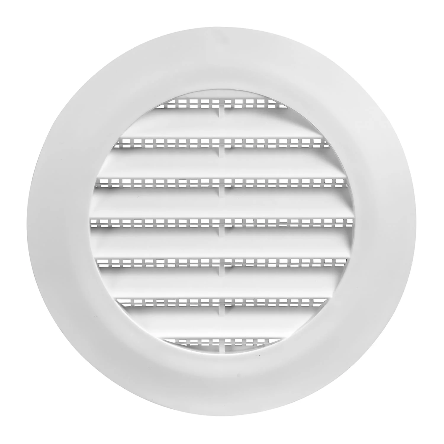 Lambro Plastic Flush-Mount Round Vent with Friction-Fit Collar, White, 4 In. - Image 2
