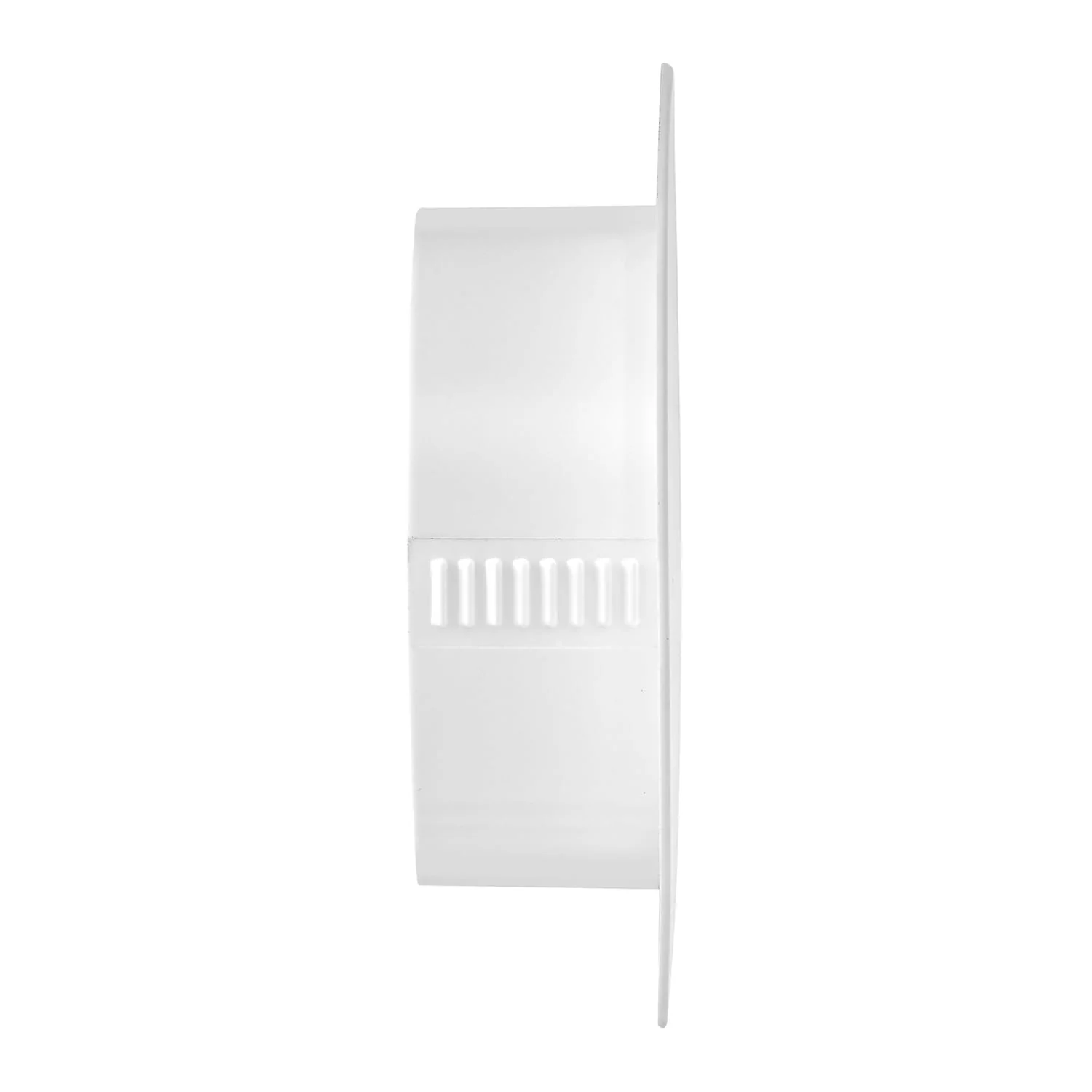 Lambro Plastic Flush-Mount Round Vent with Friction-Fit Collar, White, 4 In. - Image 4